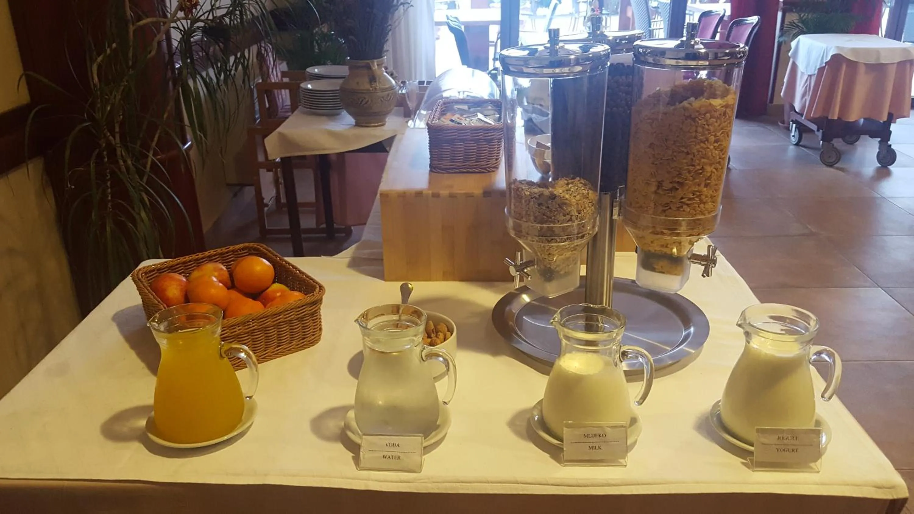 Buffet breakfast in Hotel Miramare