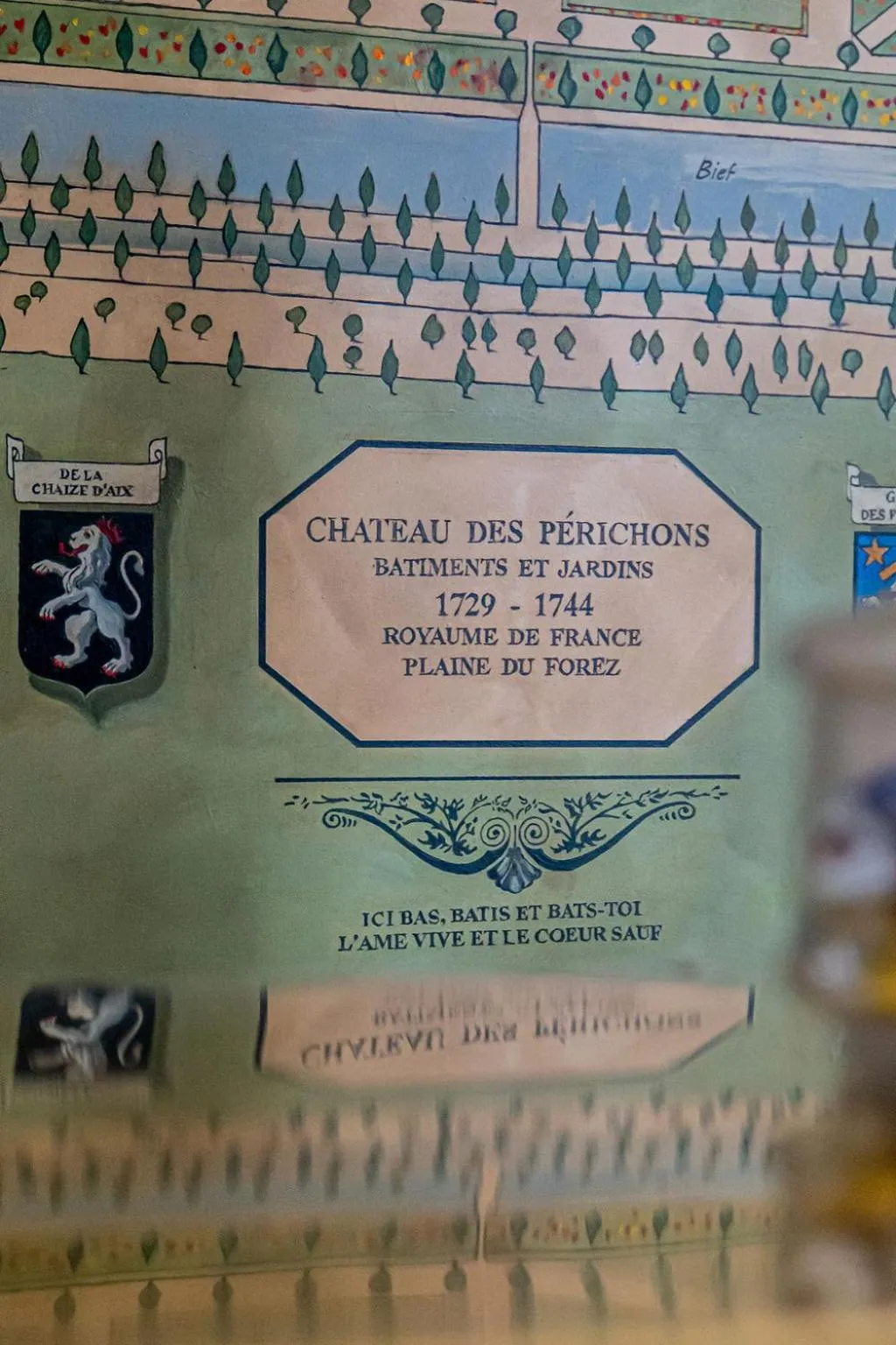 Decorative detail in Chateau des Perichons