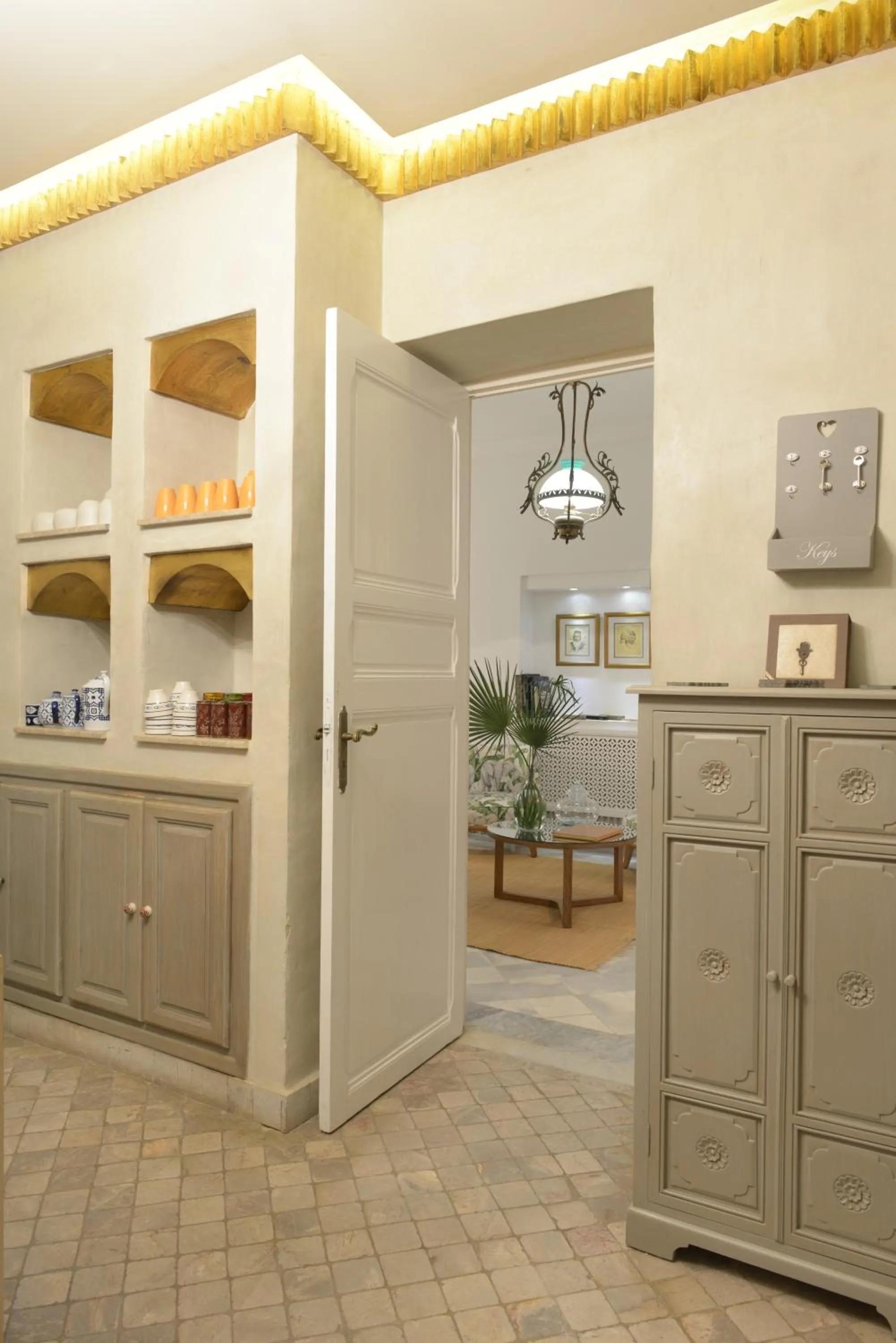 Communal kitchen in Dar Marsa Cubes