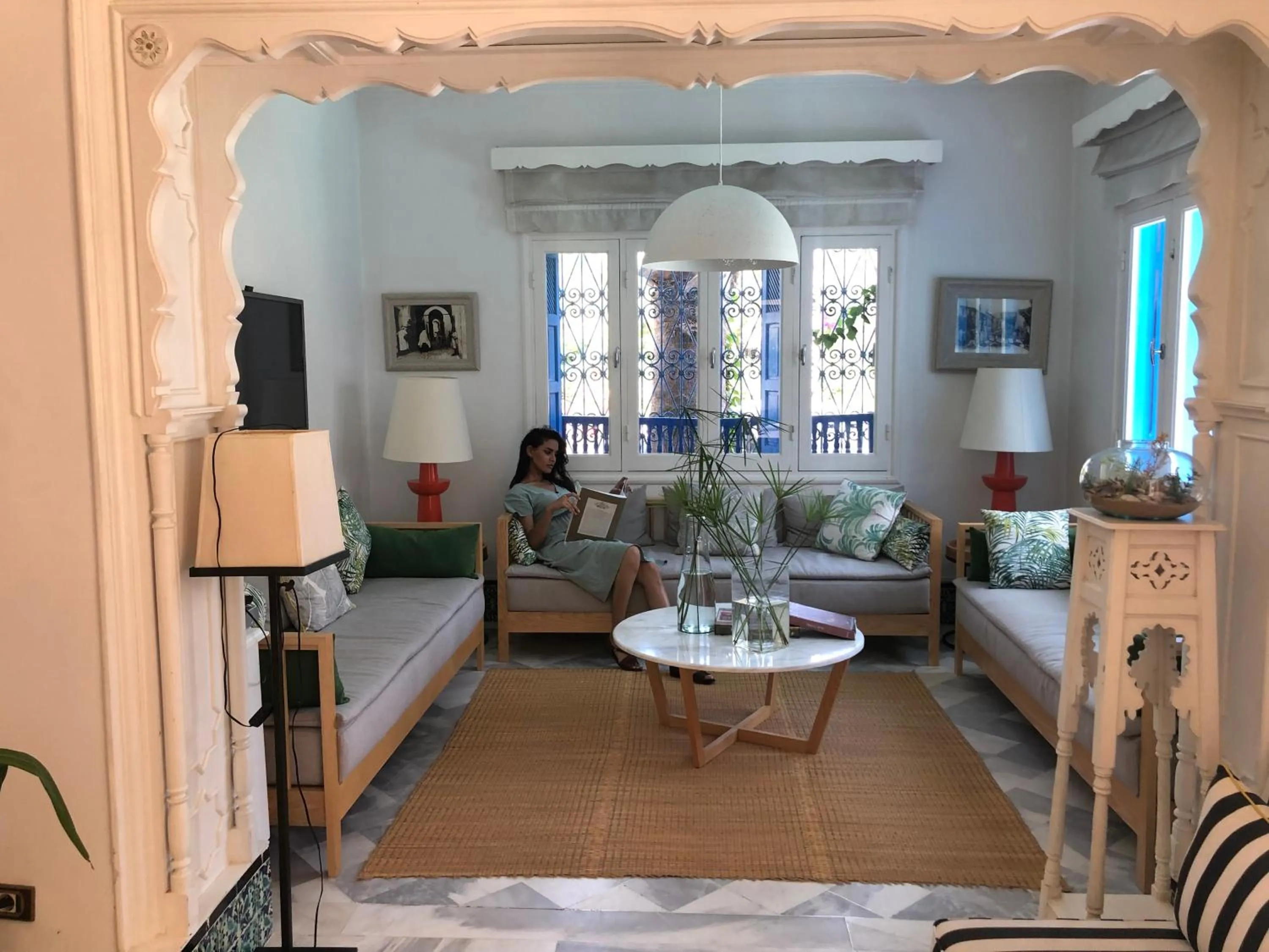 Living room in Dar Marsa Cubes