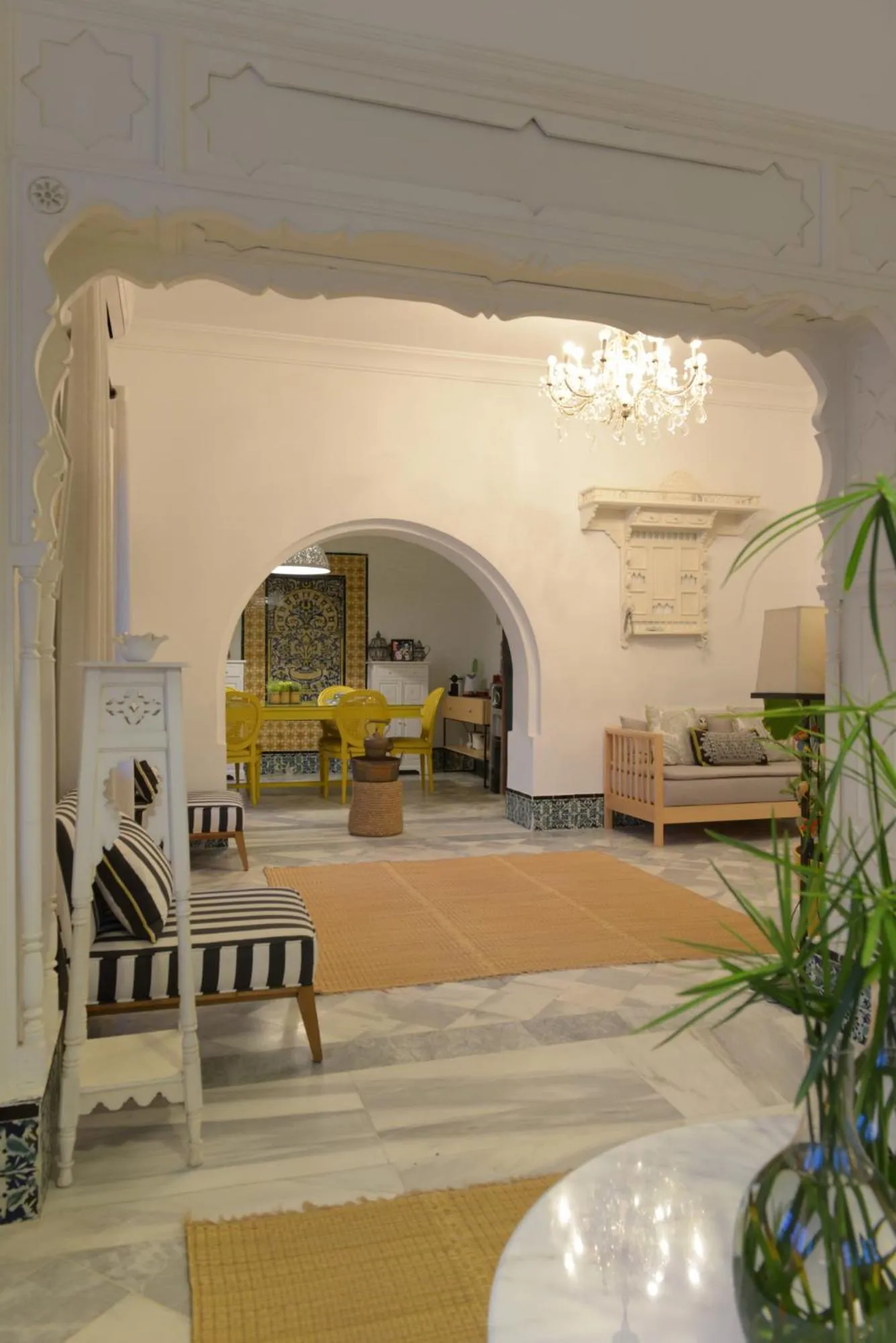 Seating area in Dar Marsa Cubes