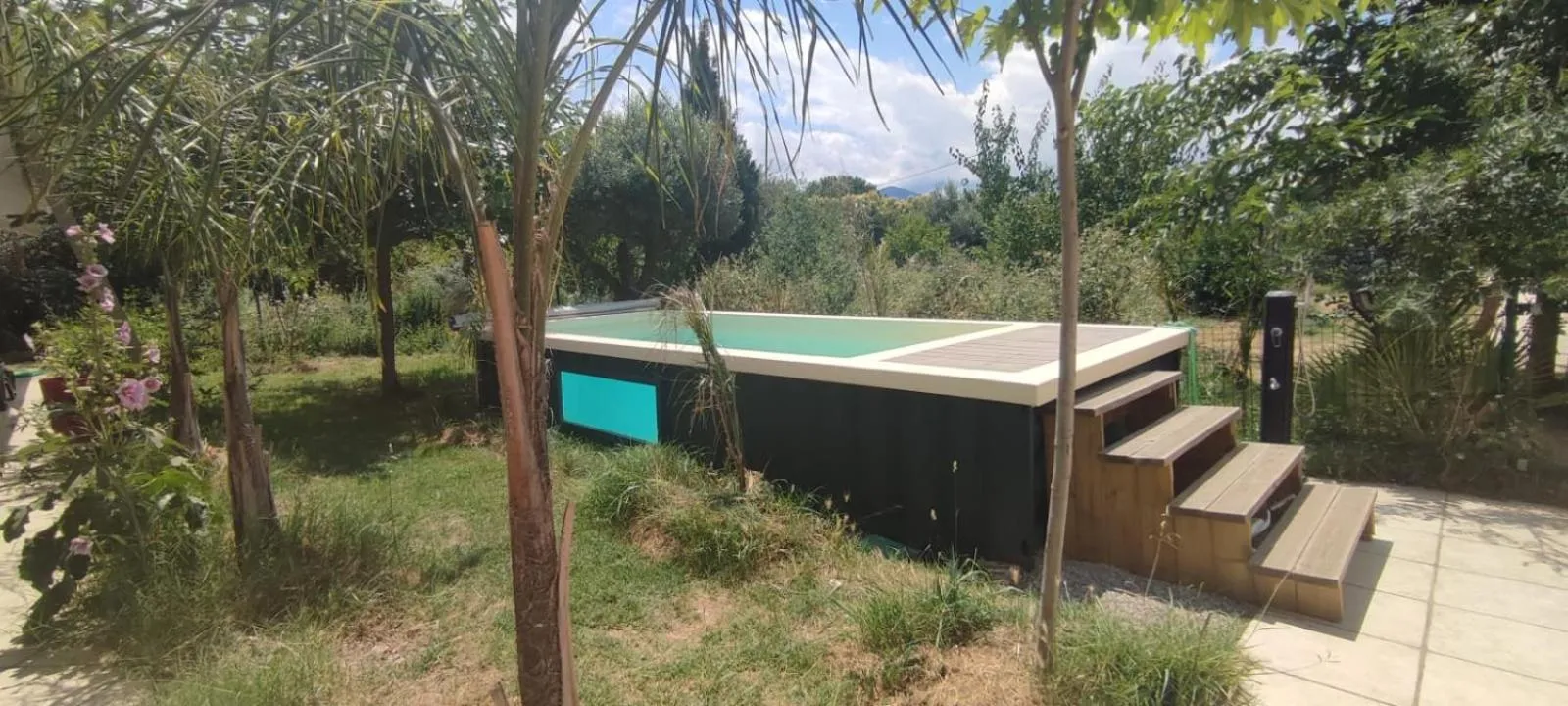 Pool view in Mas Picton