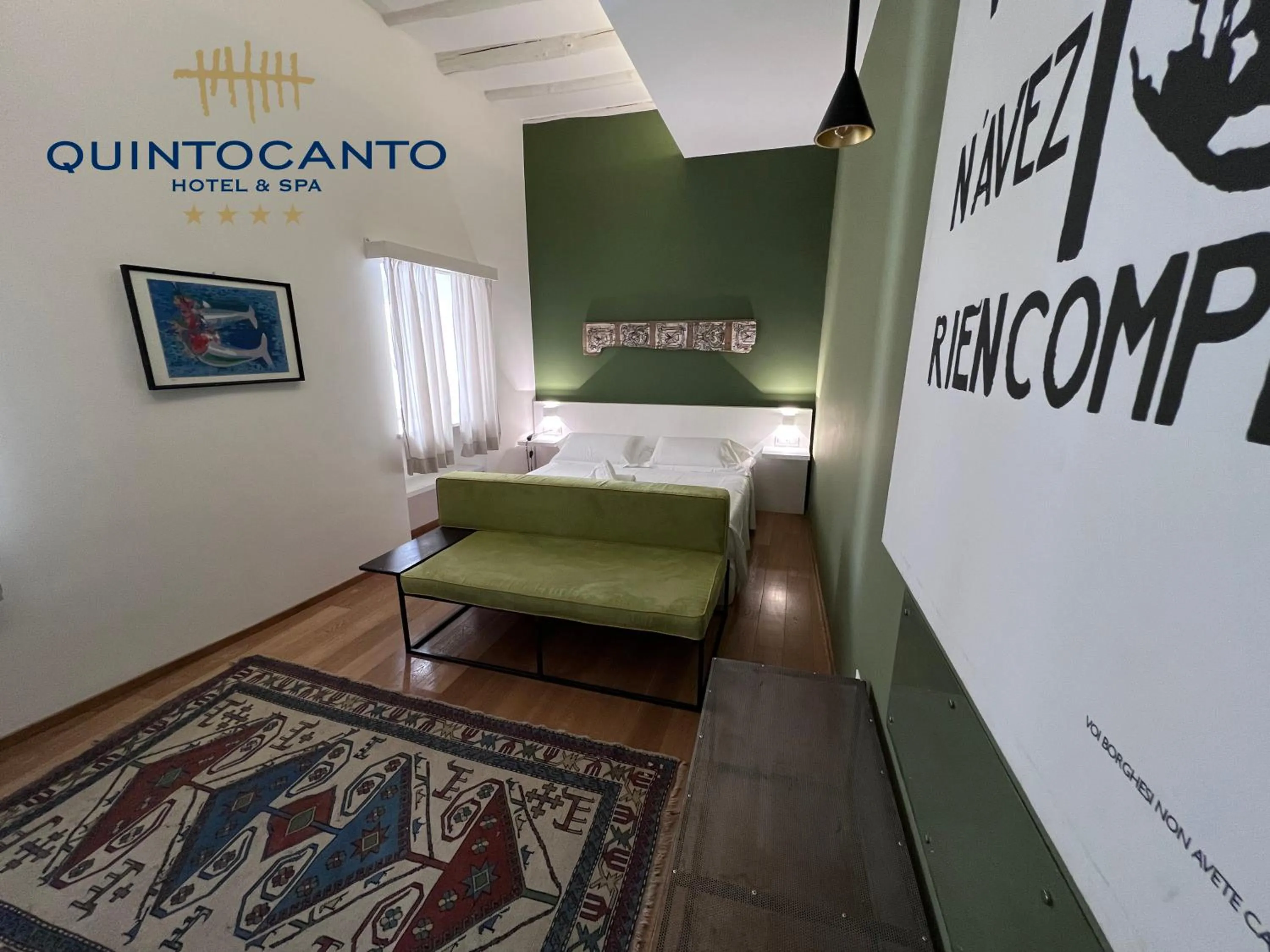 Bed in Quintocanto Hotel & Spa