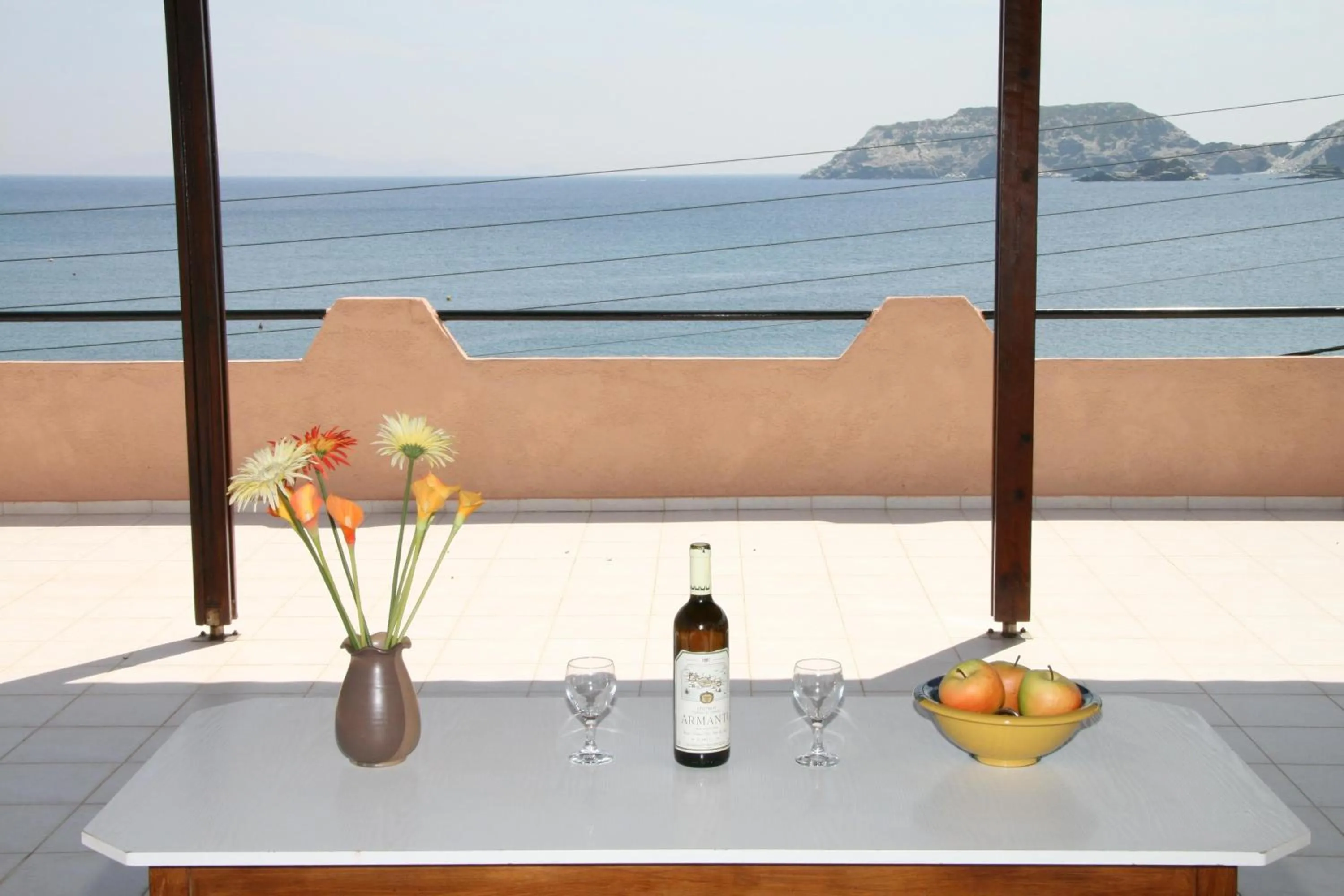 Balcony/Terrace in Thania Seaside Smotel - Adults Only