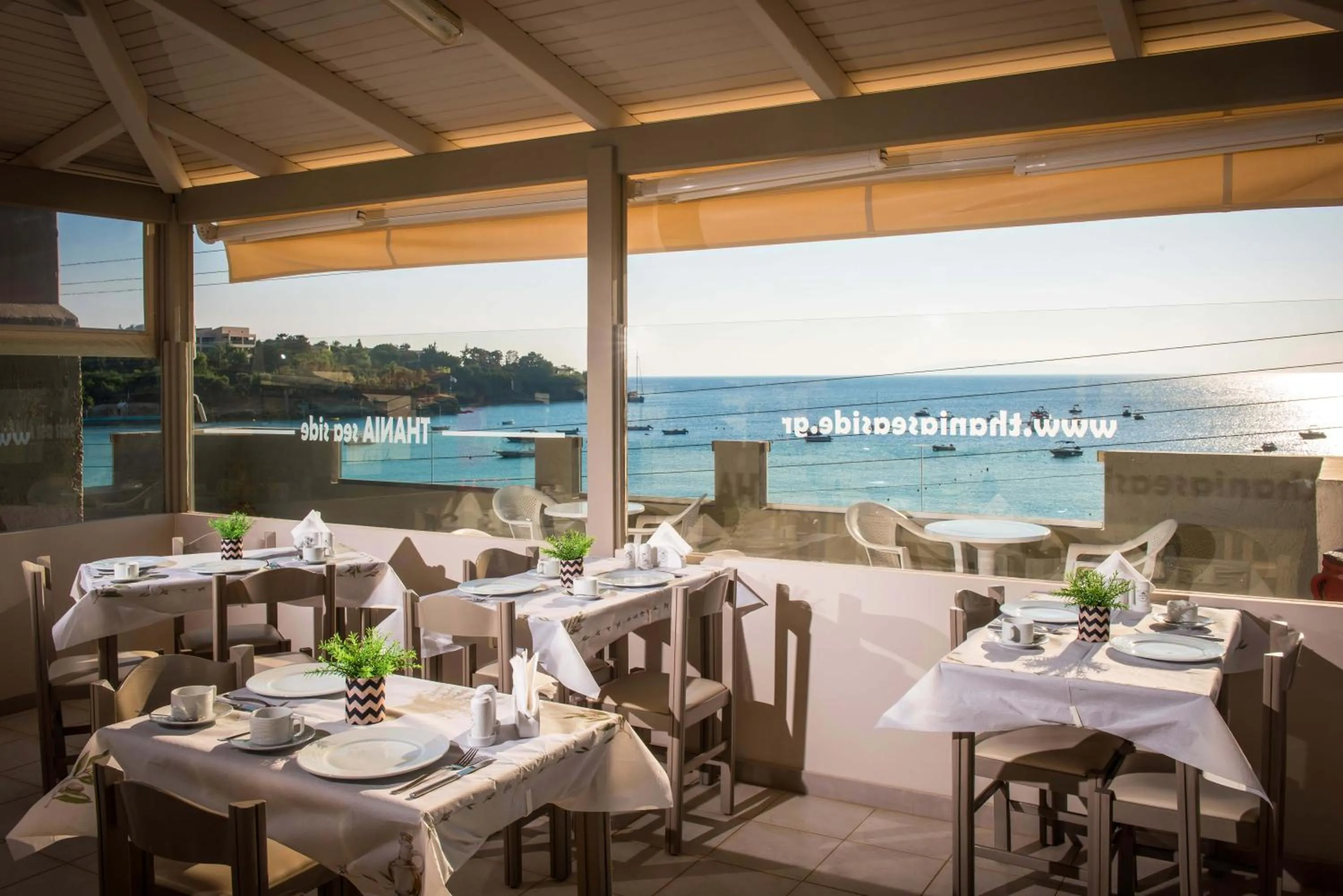 Balcony/Terrace in Thania Seaside Smotel - Adults Only