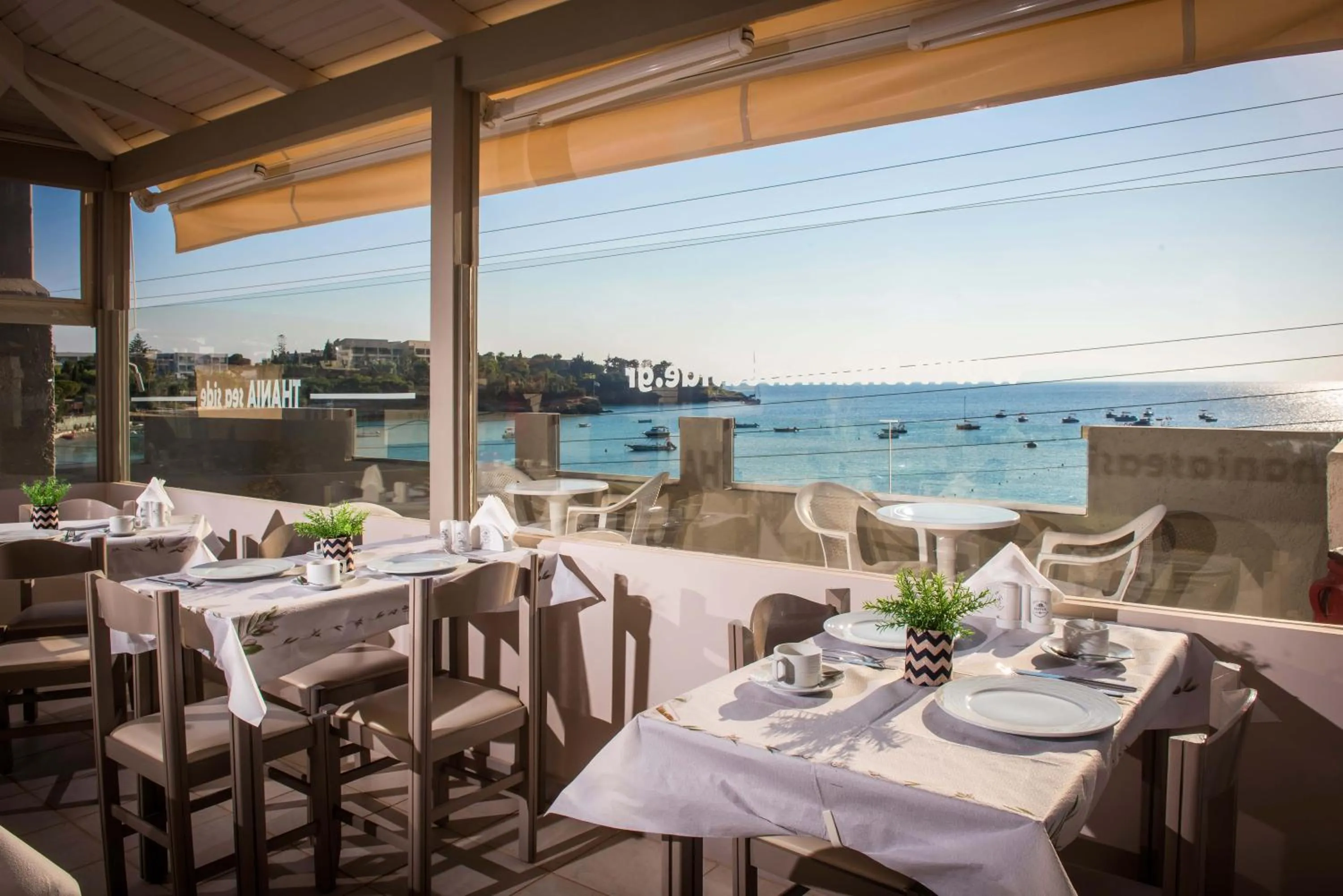 Balcony/Terrace in Thania Seaside Smotel - Adults Only