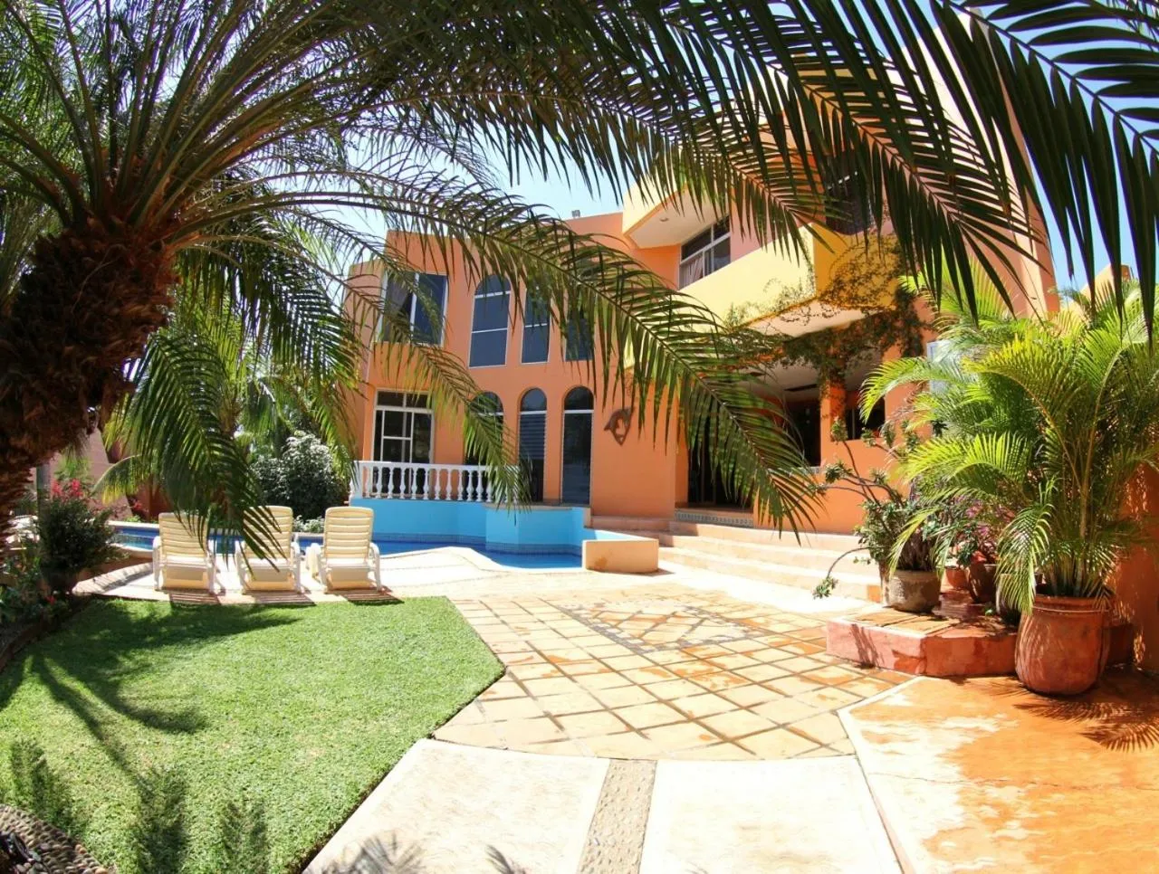 Patio in Hotel Villa Tropical