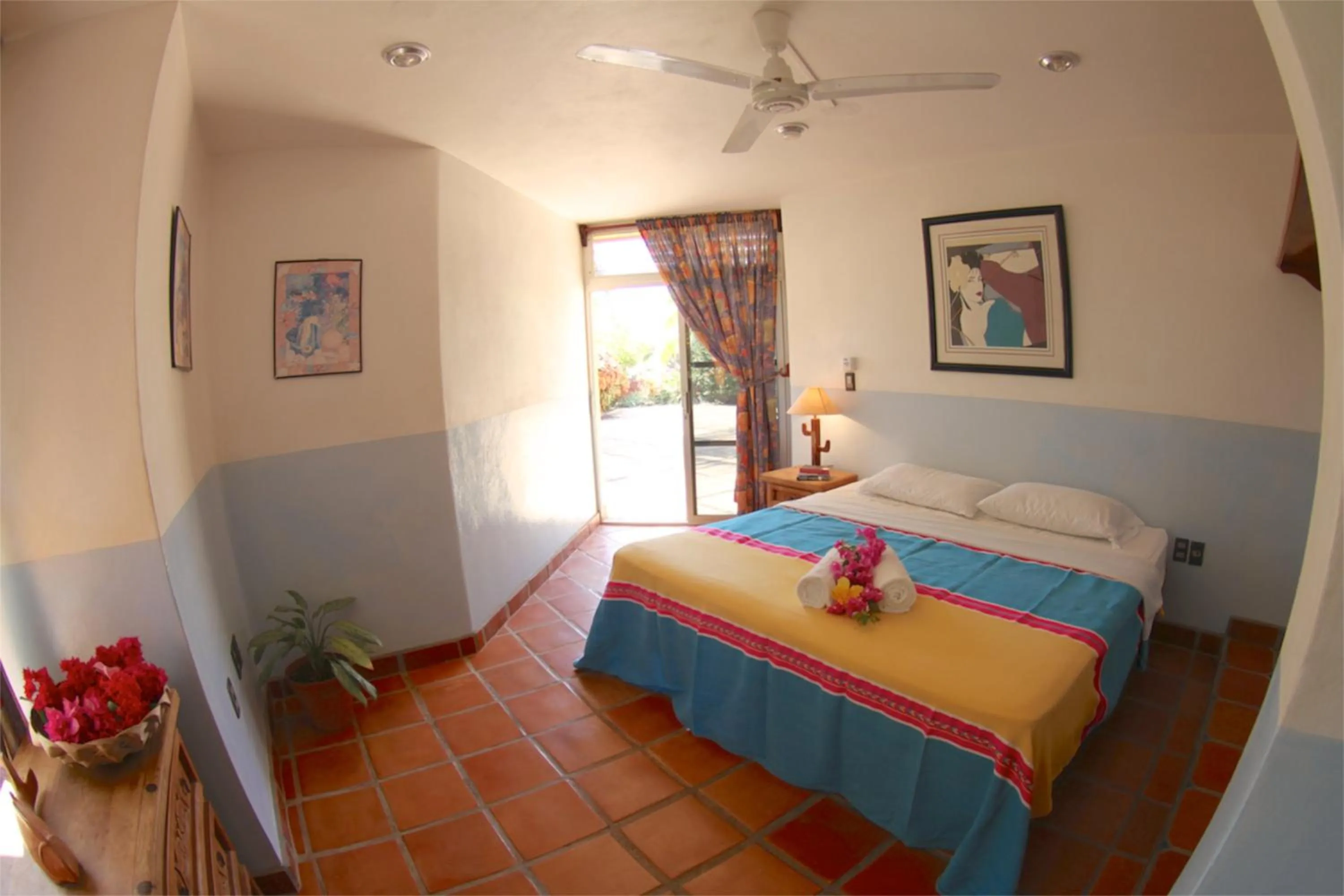 Bed in Hotel Villa Tropical