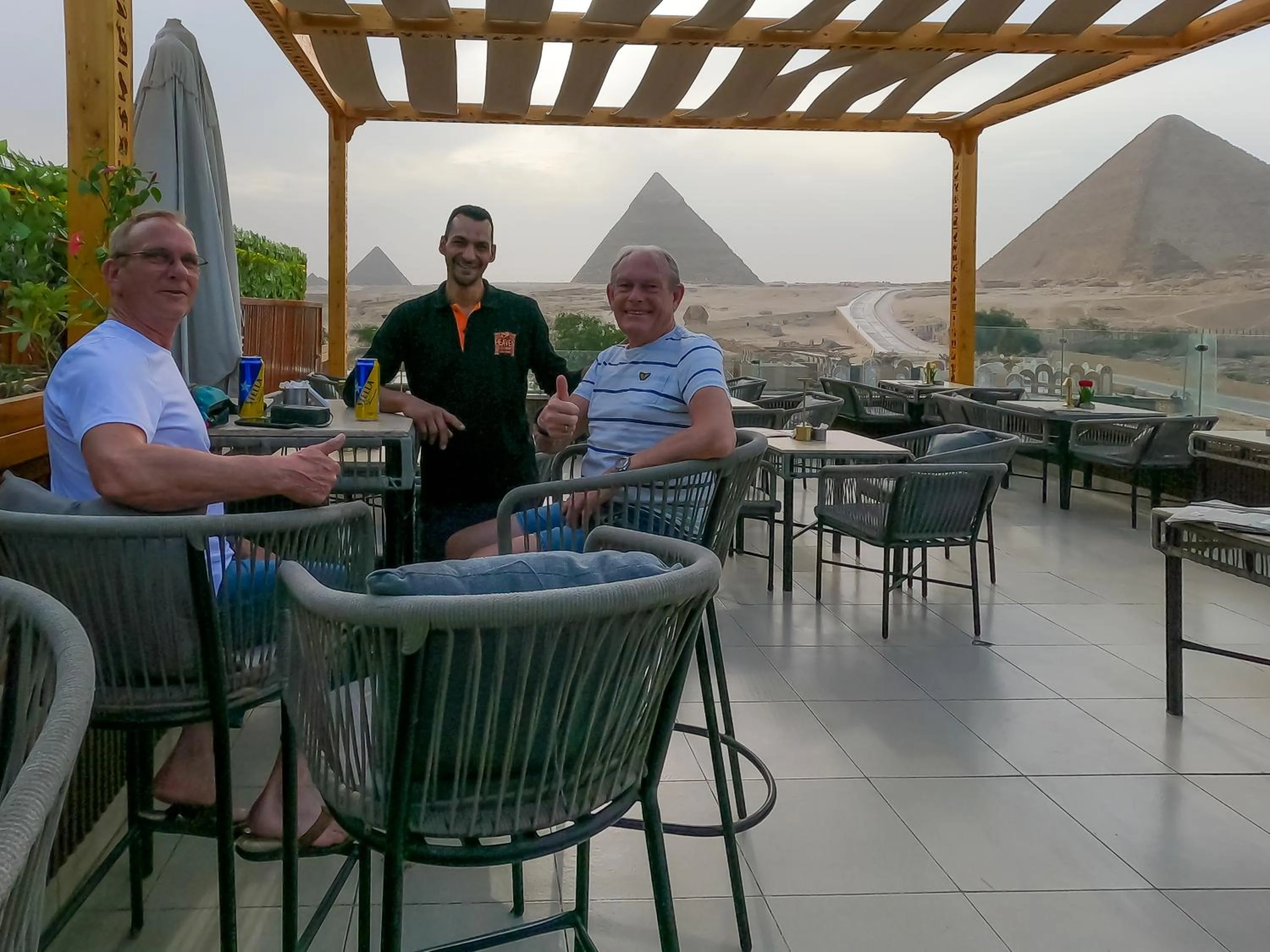 Patio in Giza Pyramids View Inn