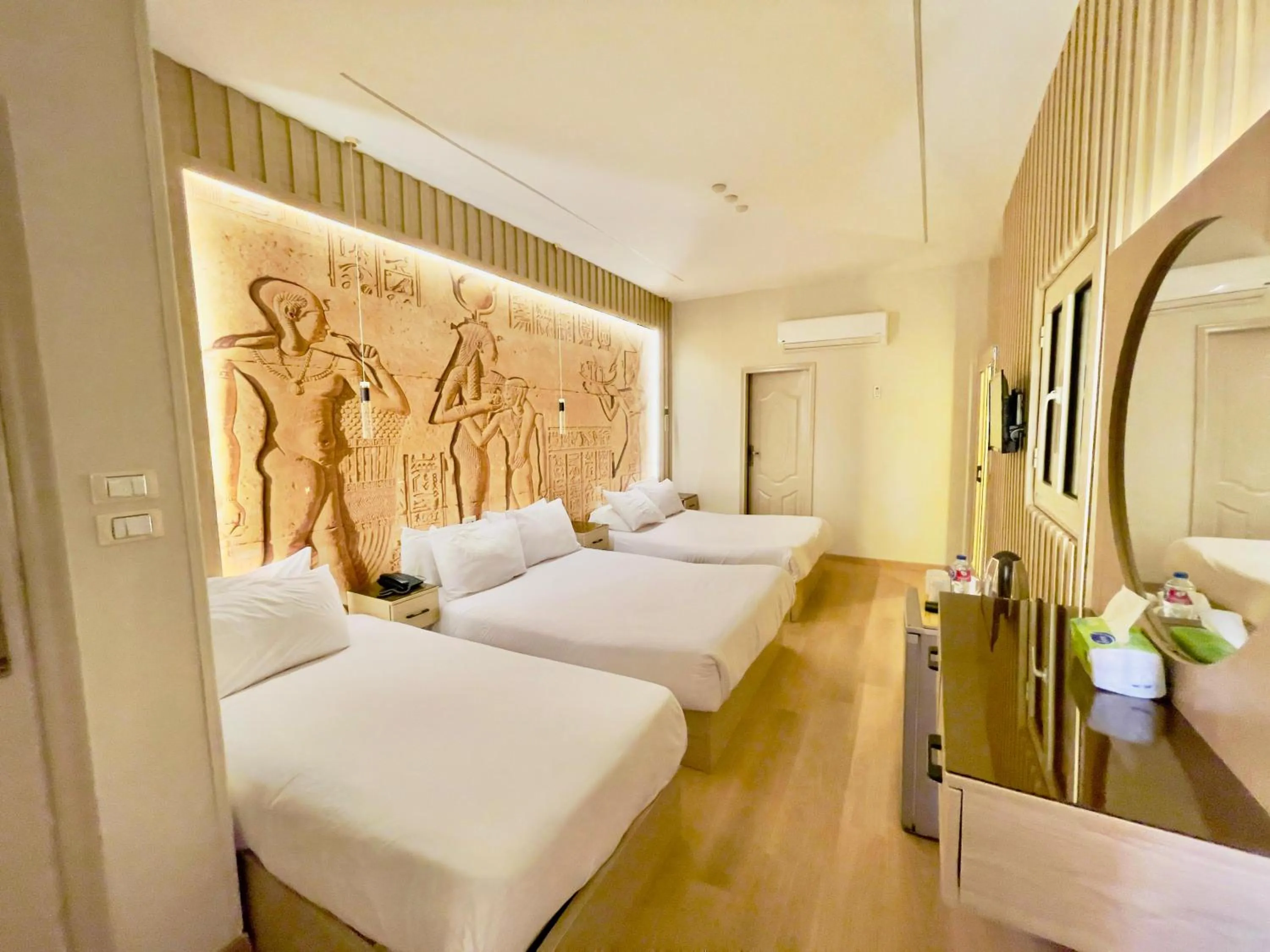 Bed in Giza Pyramids View Inn