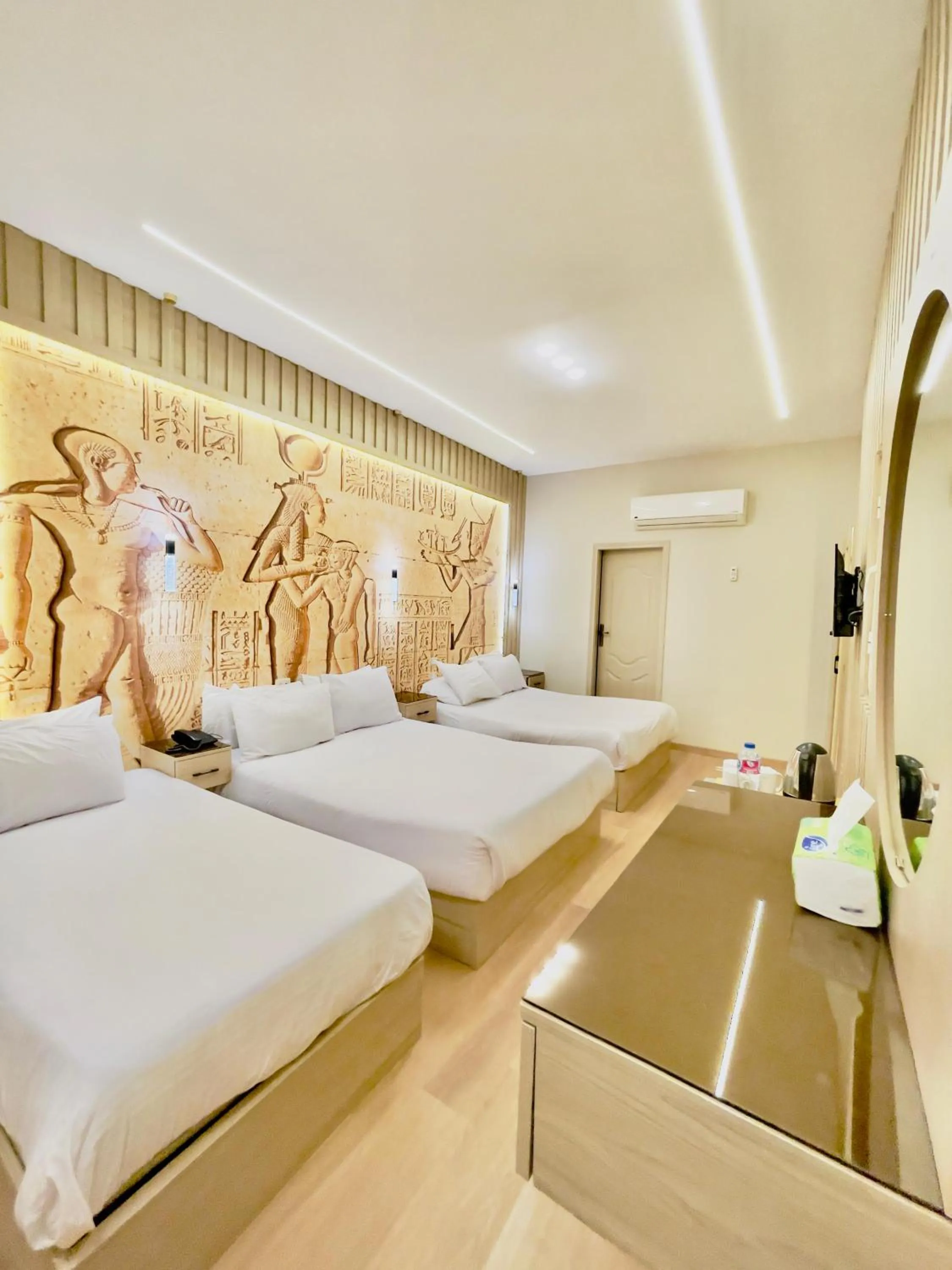 Bed in Giza Pyramids View Inn