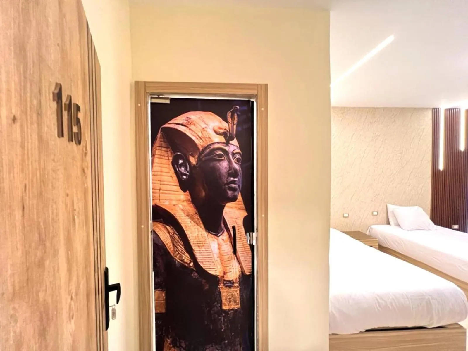 Bedroom, Bed in Giza Pyramids View Inn