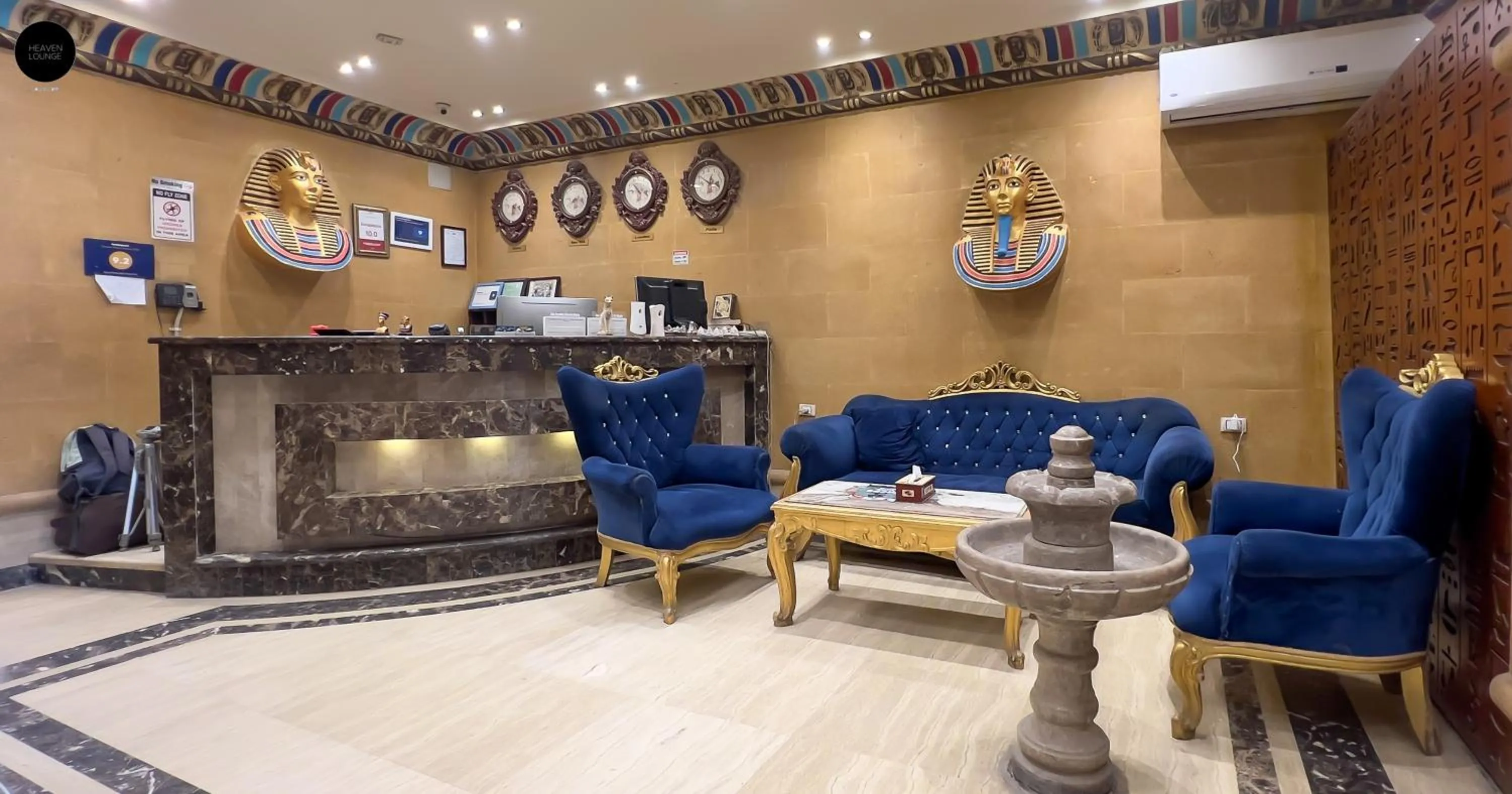 Living room in Giza Pyramids View Inn