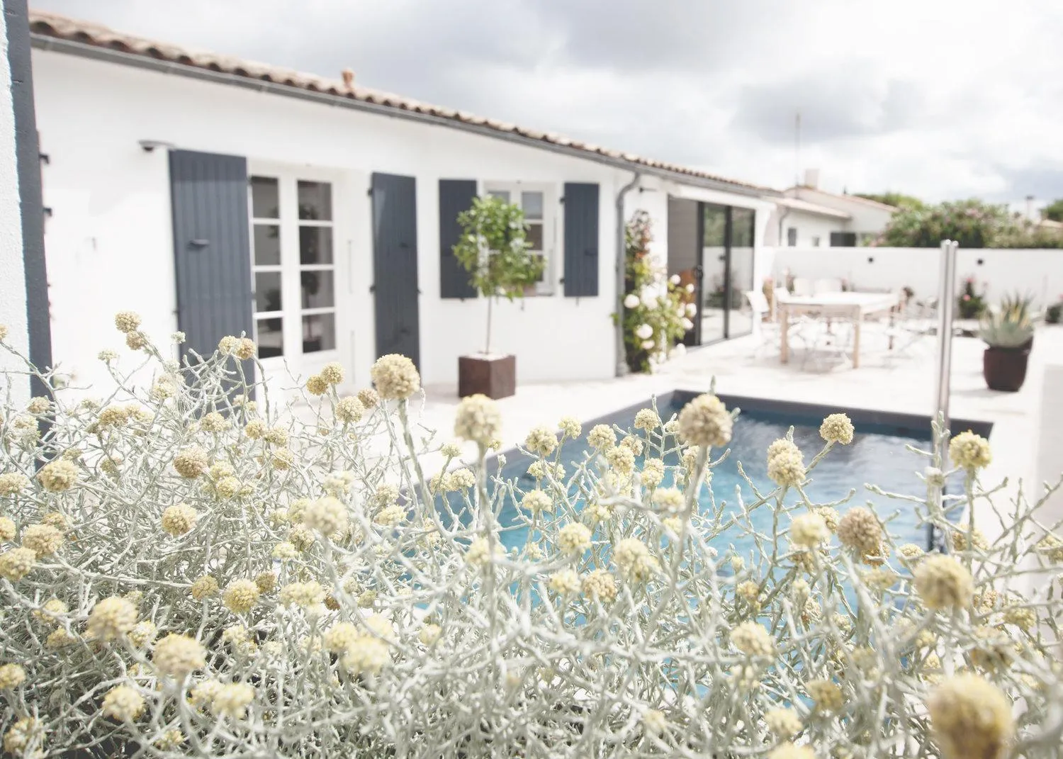 Pool view in Maison d’hôtes Les Ajoncs