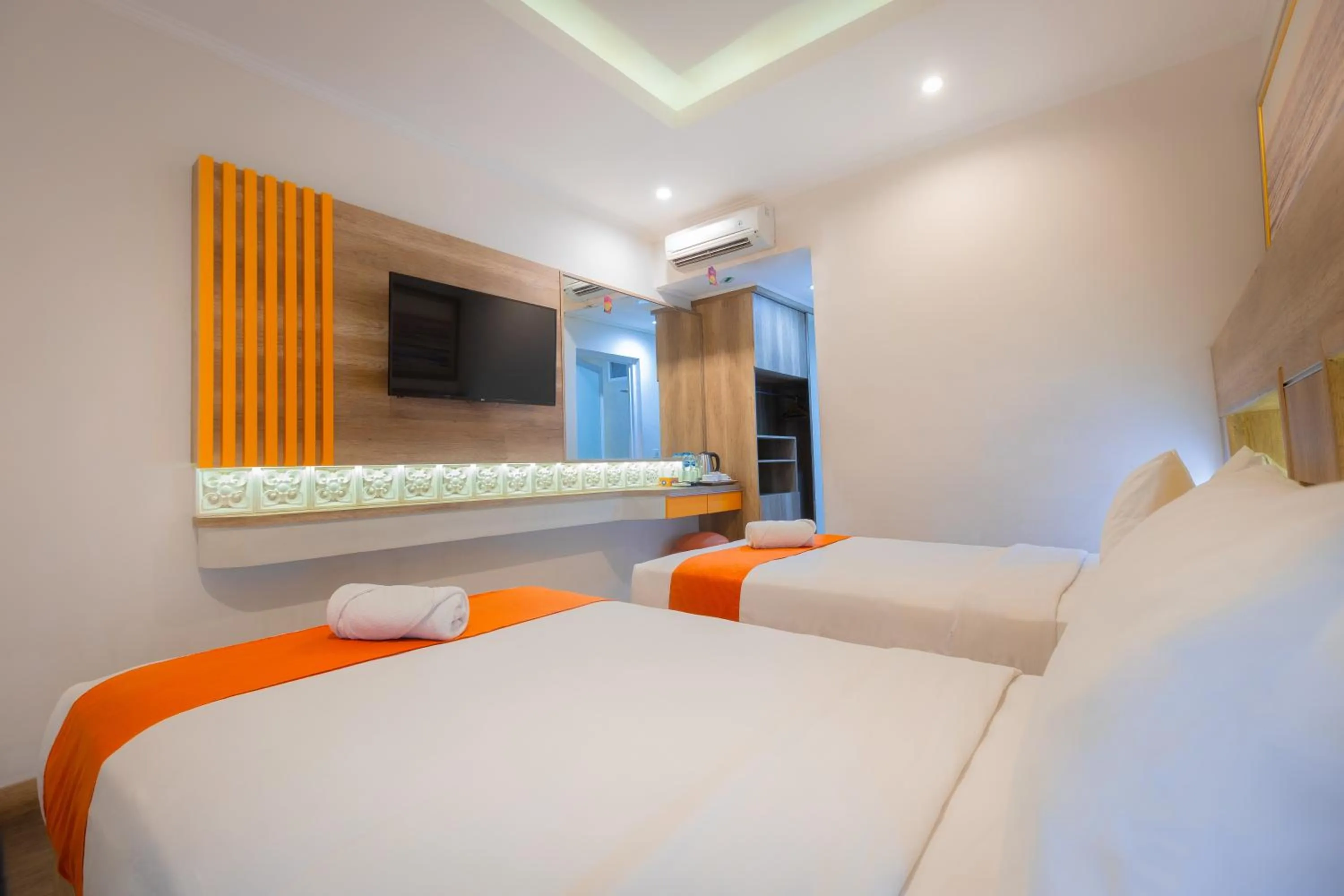 Bed in The Nyaman Hotel Bali