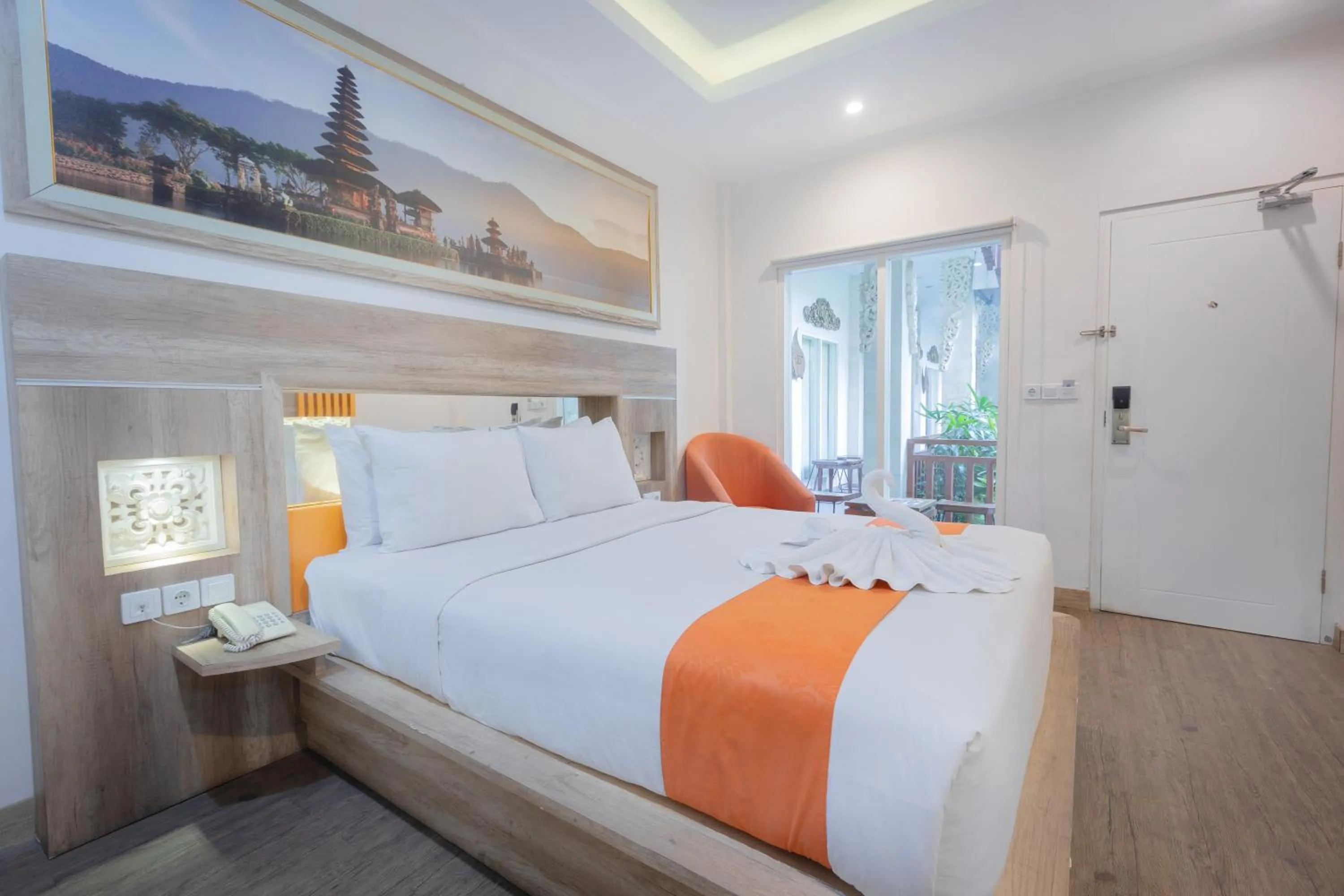 Bed in The Nyaman Hotel Bali