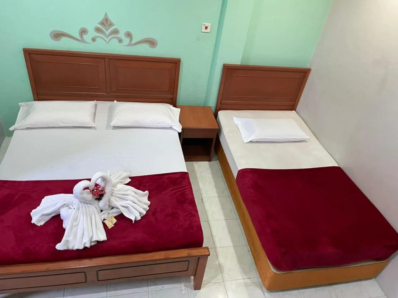 Bed in Samudera Hotel