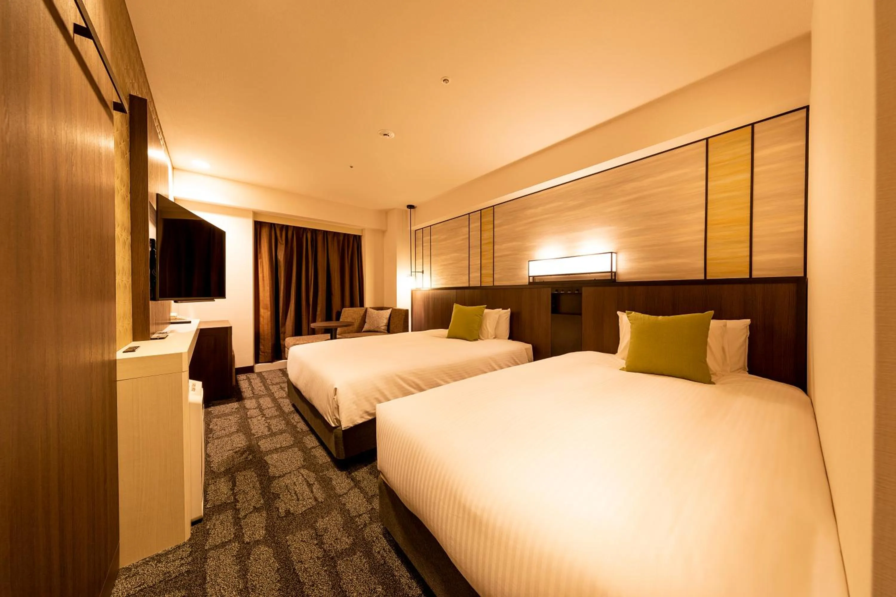 Photo of the whole room, Bed in Hotel JAL City Nagano