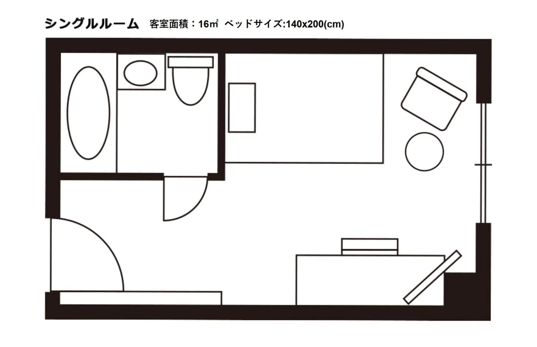 Floor plan in Hotel JAL City Nagano