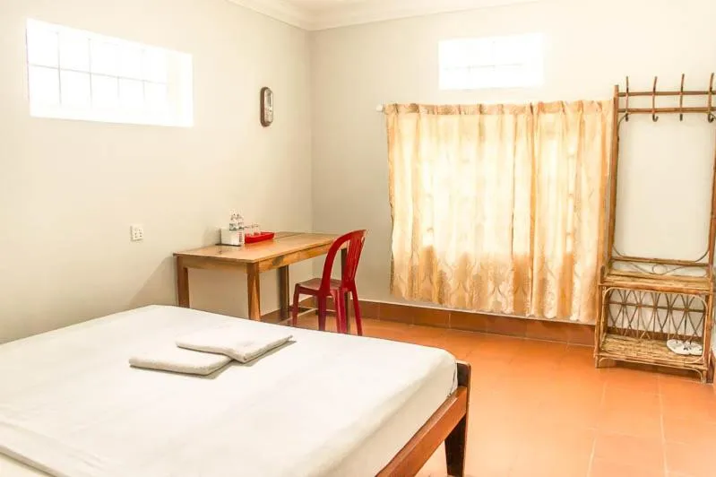 Bed in Visal Sak Guesthouse