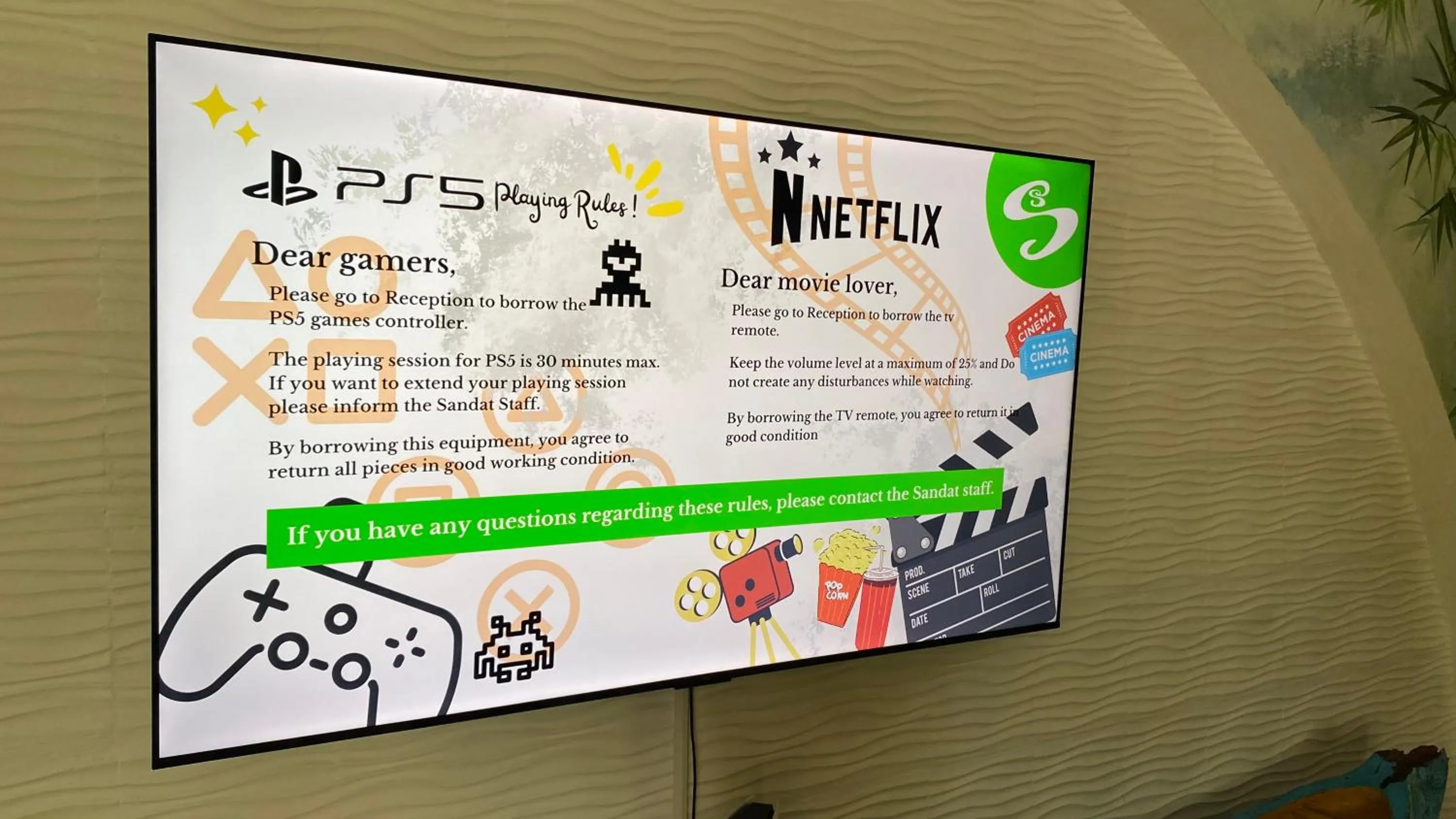 Property building in Sandat Hotel Legian