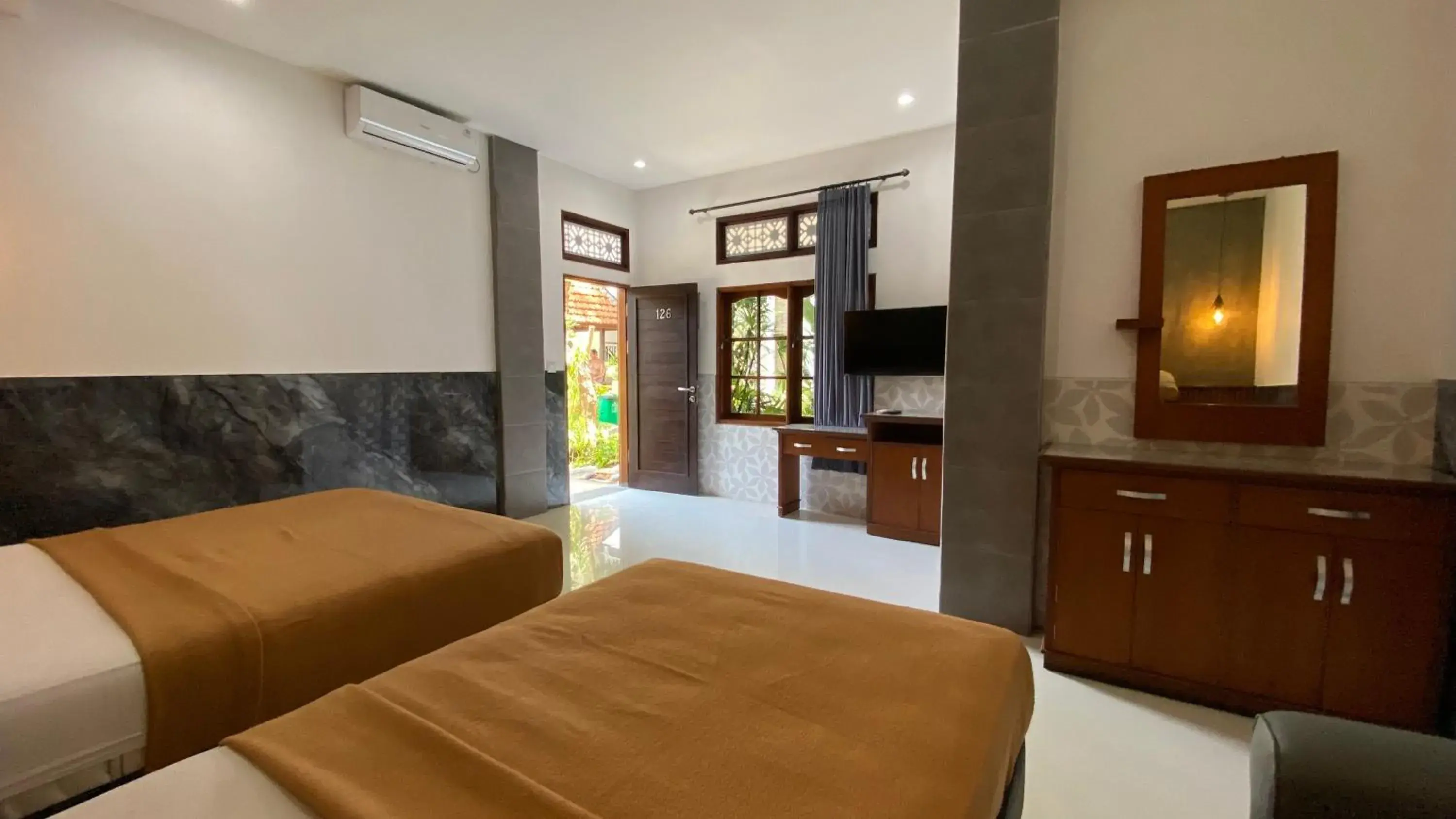 Bed in Sandat Hotel Legian Bed in Sandat Hotel Legian