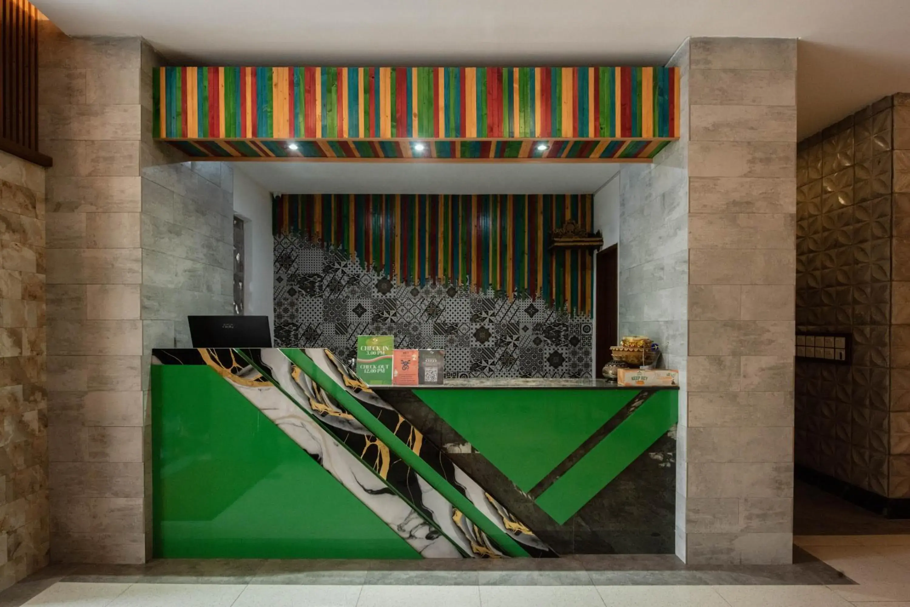 Lobby or reception in Sandat Hotel Legian Lobby or reception in Sandat Hotel Legian