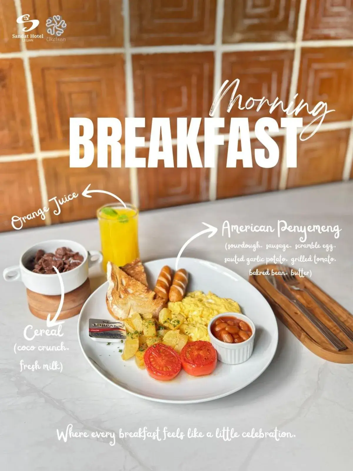 Breakfast in Sandat Hotel Legian Breakfast in Sandat Hotel Legian