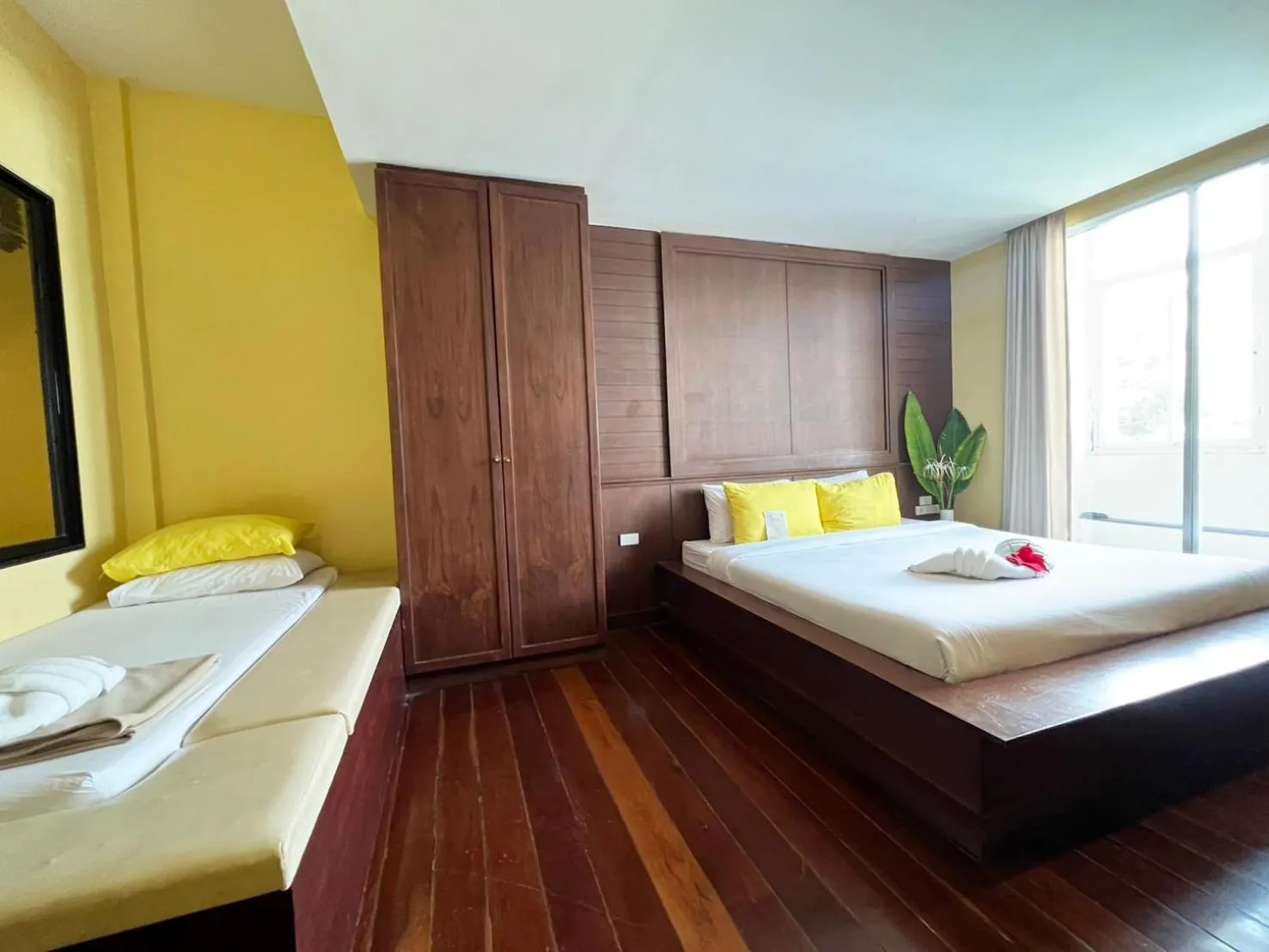 Balcony/Terrace, Bed in Sabye Bangkok