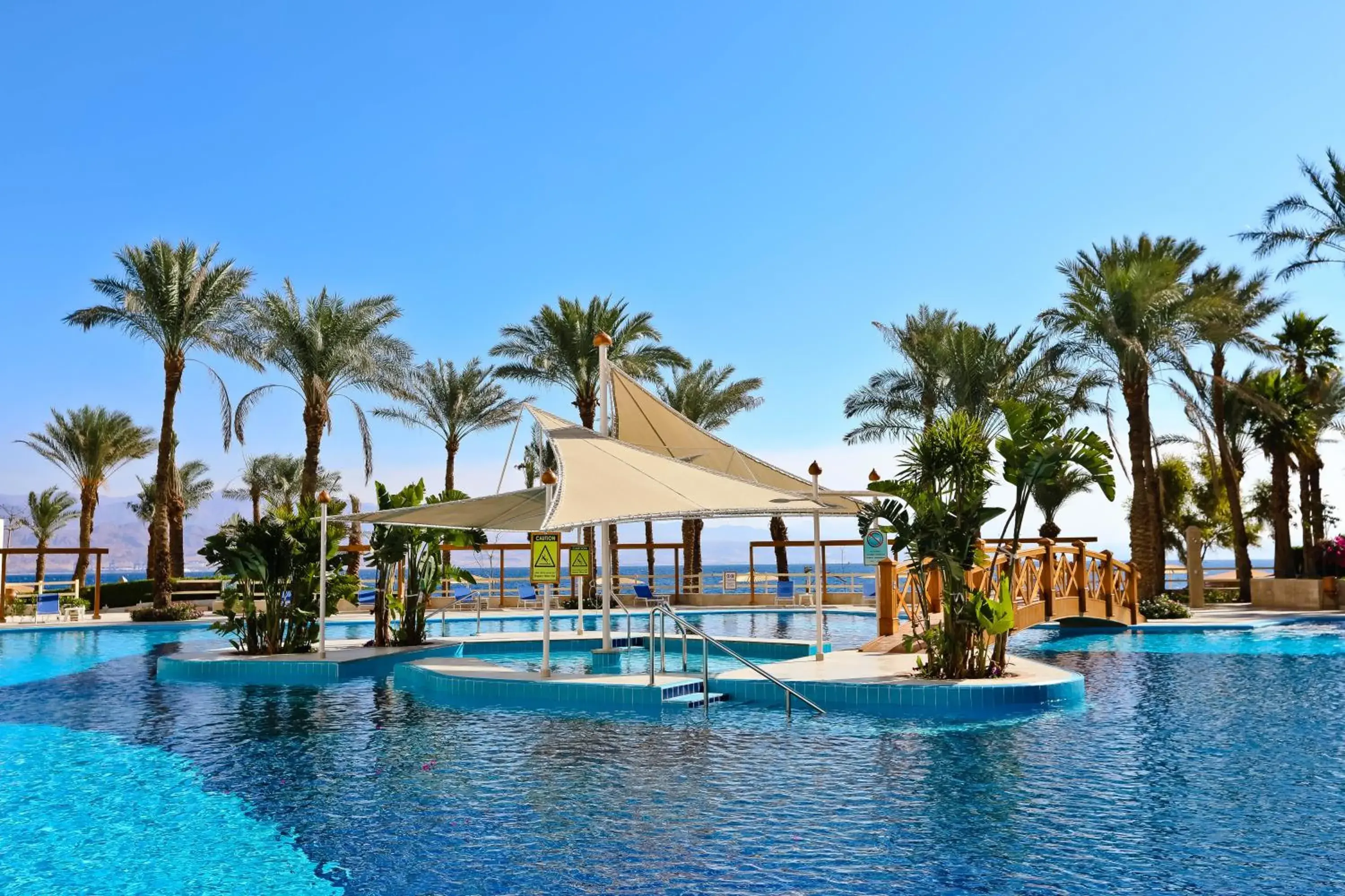 Swimming pool in Steigenberger Hotel & Nelson Village, Taba Swimming pool in Steigenberger Hotel & Nelson Village, Taba