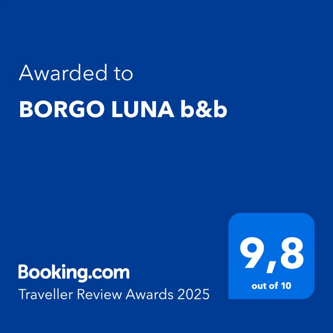Certificate/Award in BORGO LUNA b&b