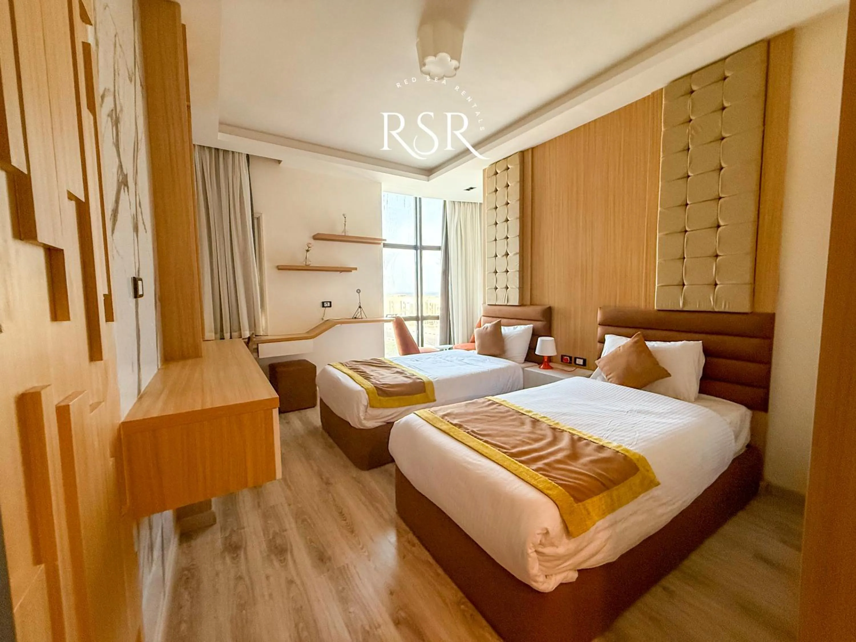 Bed in Elite Suites Hurghada