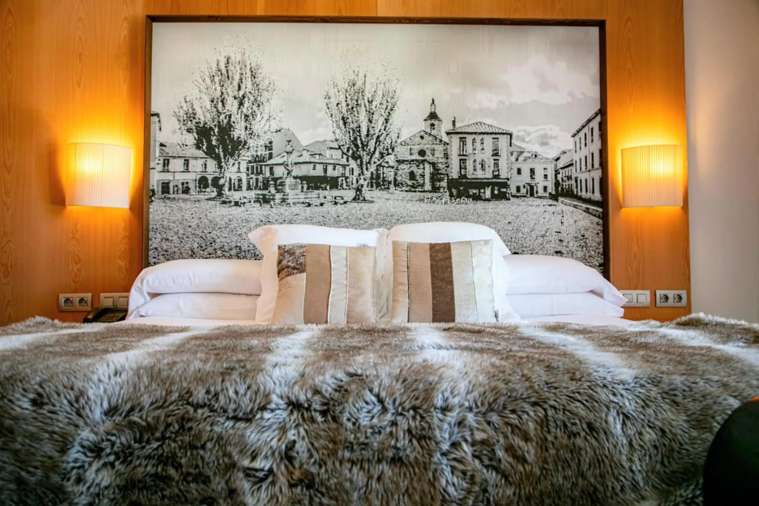 Bed in Hospedería Pax Bed in Hospedería Pax