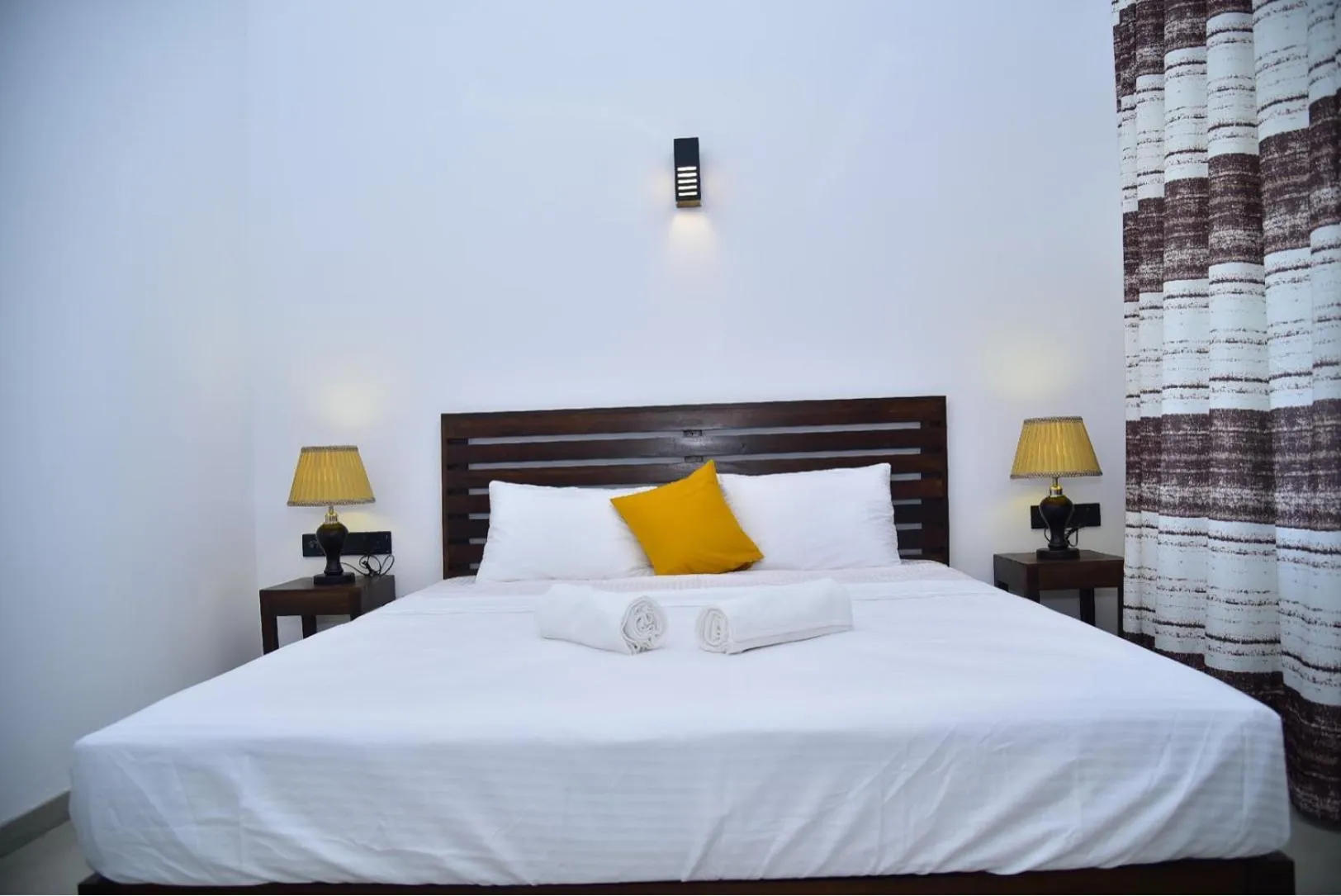 Bed in Thihawa Eco Huts Yala