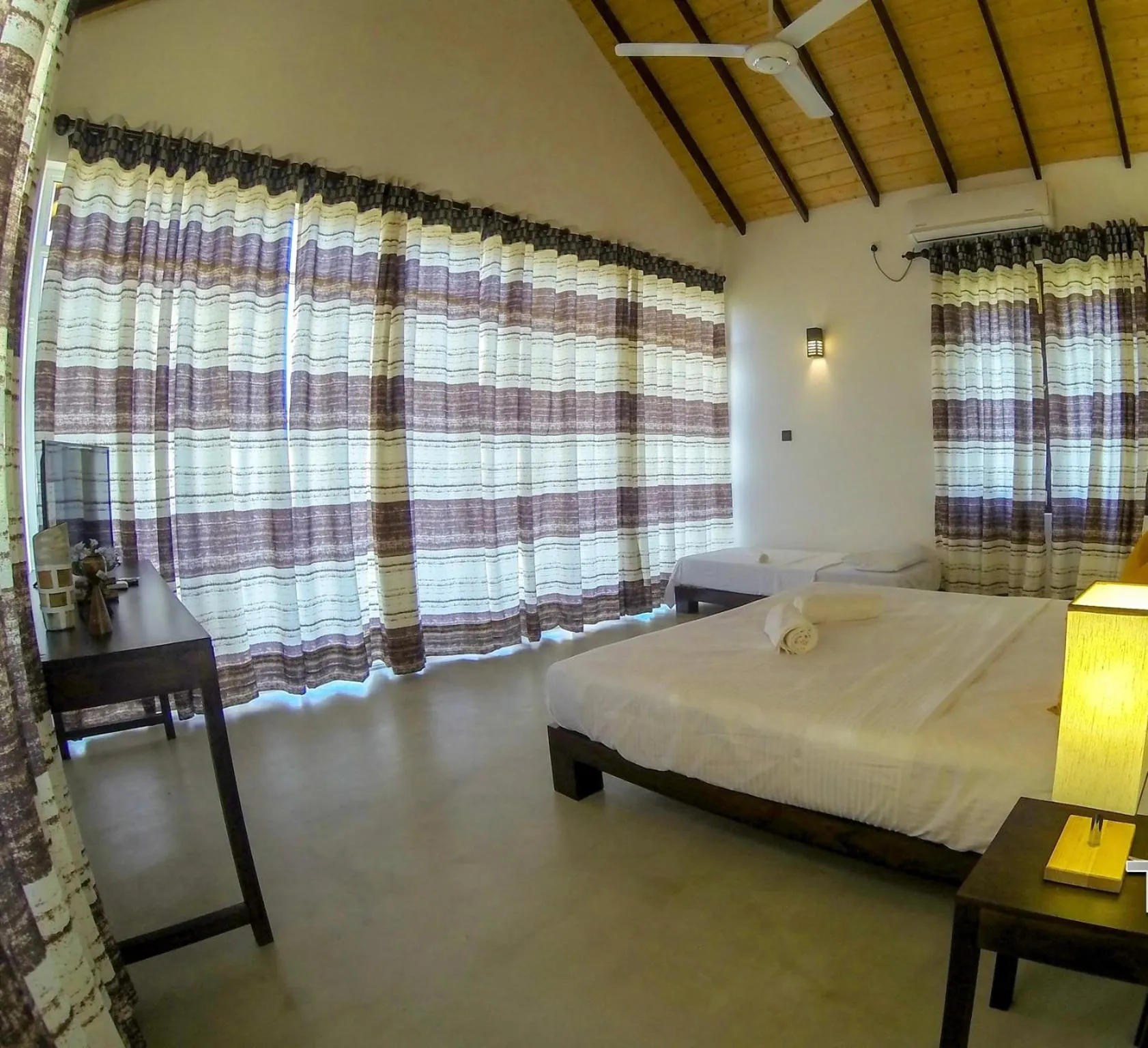 Bed in Thihawa Eco Huts Yala