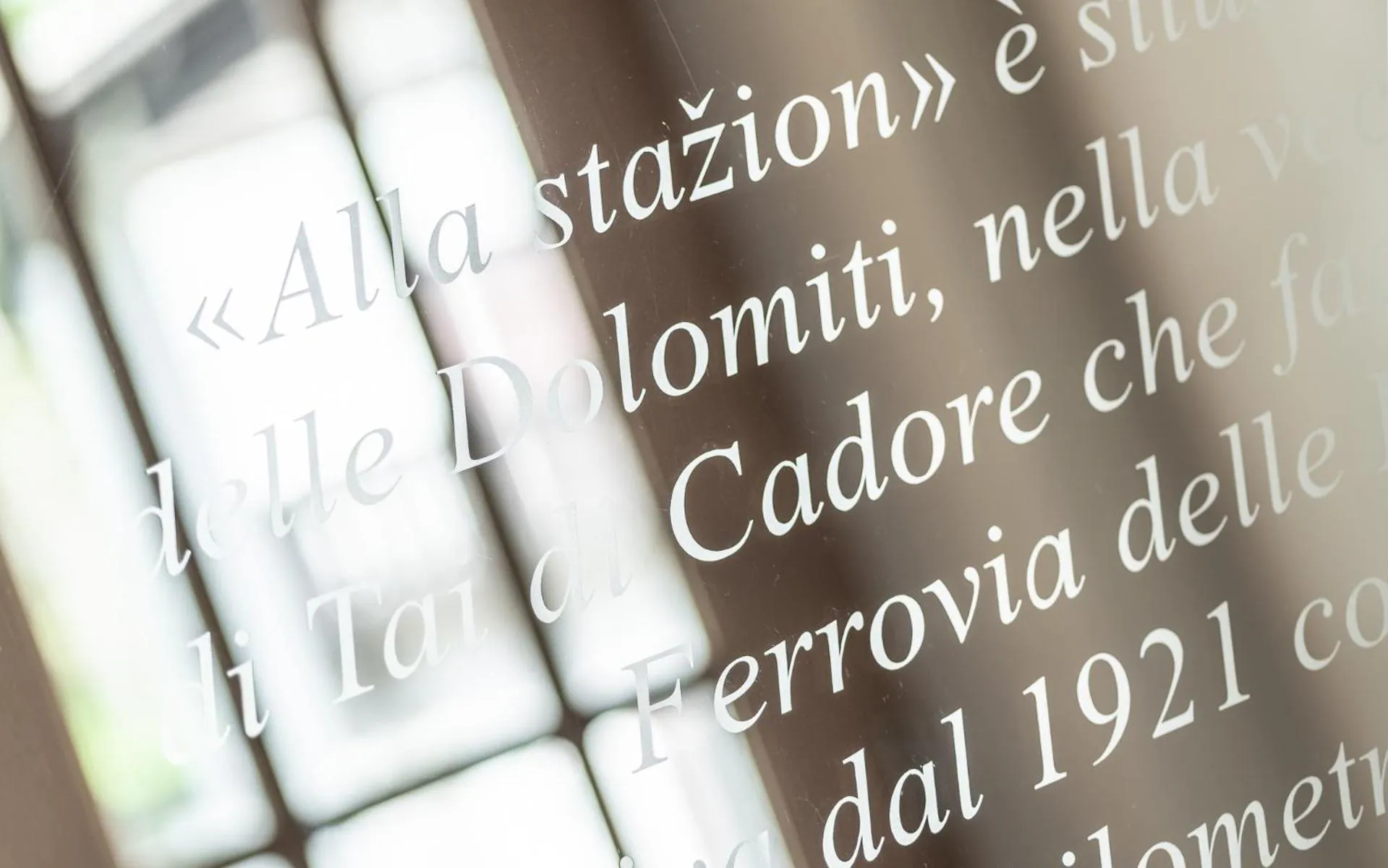 Decorative detail in Alla Stazion Locanda nelle Dolomiti