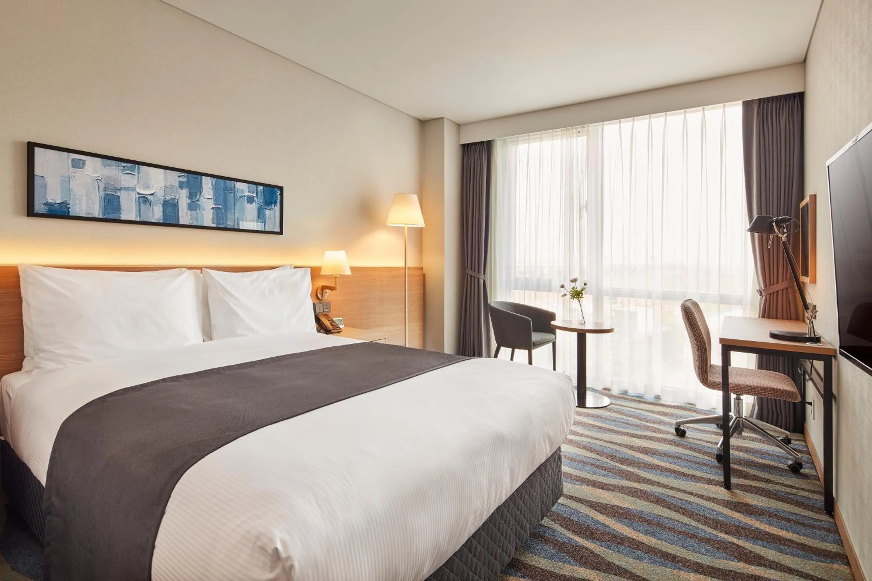 Bedroom, Bed in Ramada Encore by Wyndham Gimpo Han River Hotel