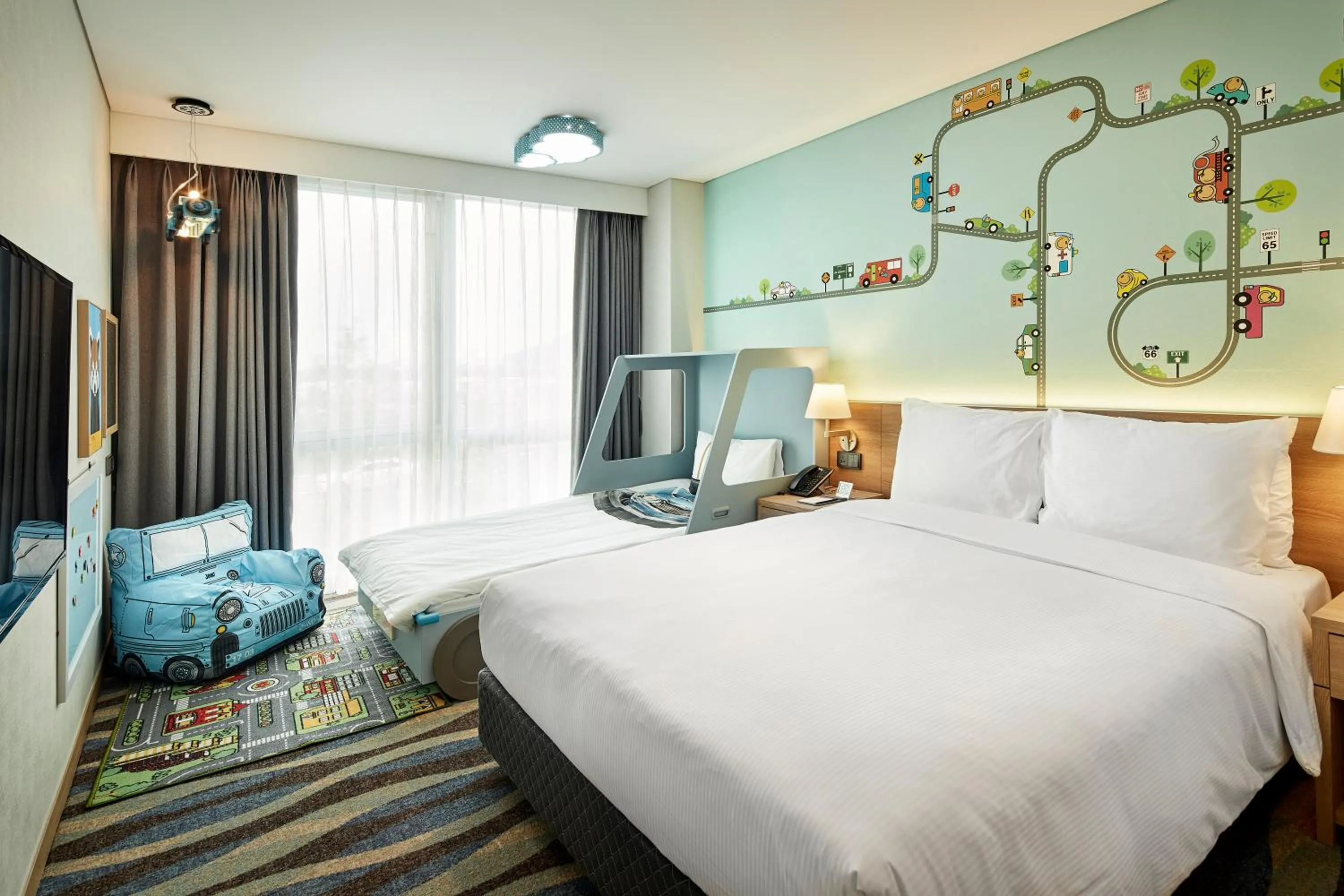 Area and facilities, Bed in Ramada Encore by Wyndham Gimpo Han River Hotel