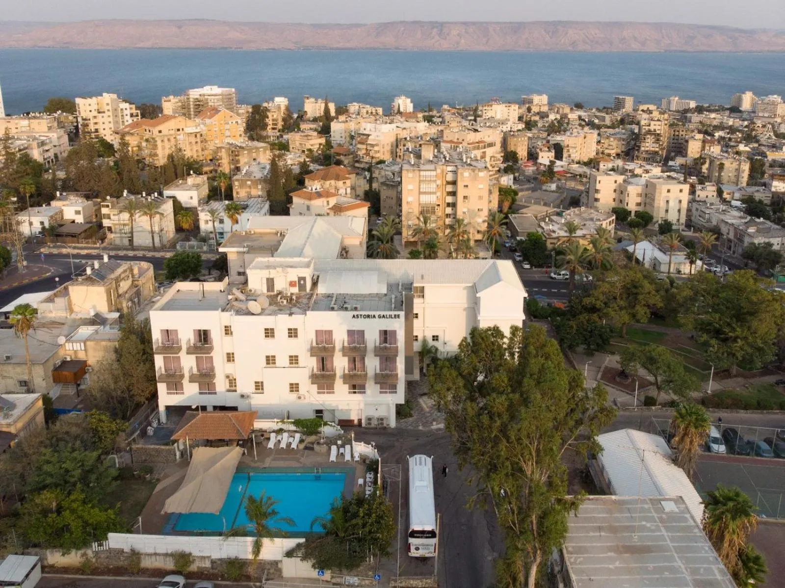 Property building in Astoria Galilee Hotel