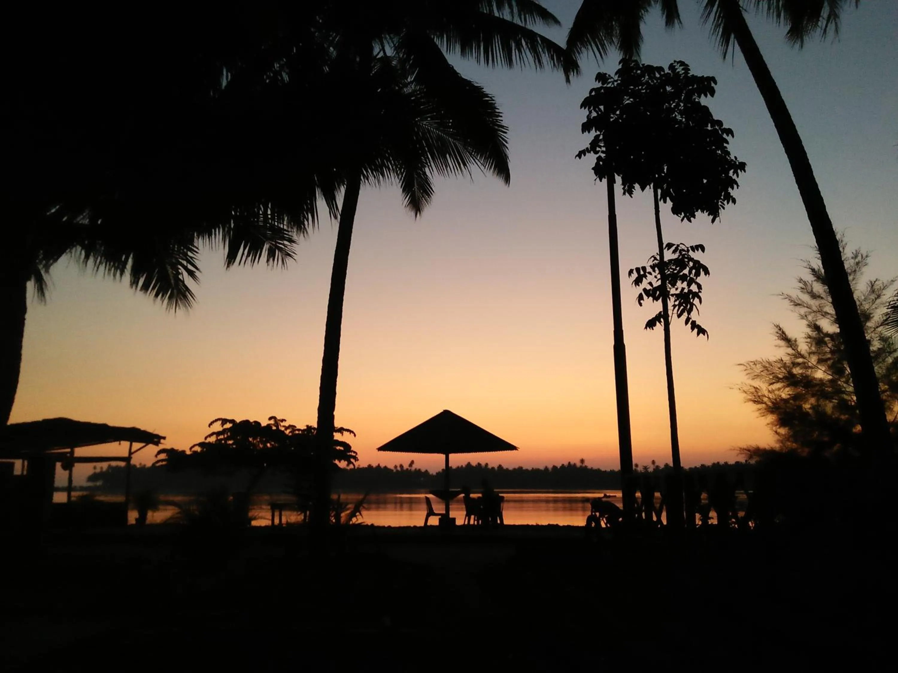 Sunset in Salty Dog Hostel