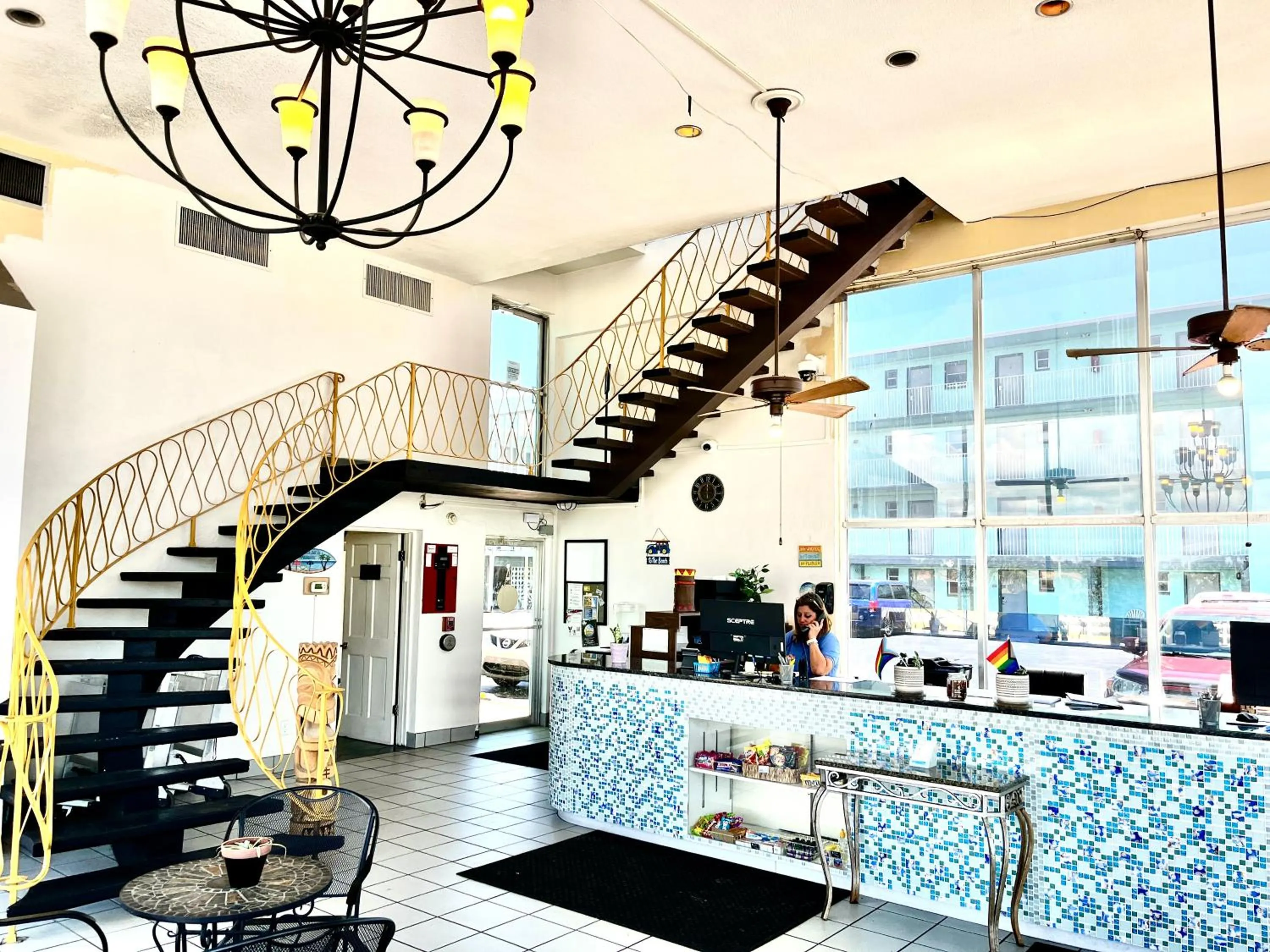 Lobby or reception in Makai Beach Lodge - NOT TAKING RESERVATIONS DUE TO HURRICANE DAMAGE Until Mid DEC