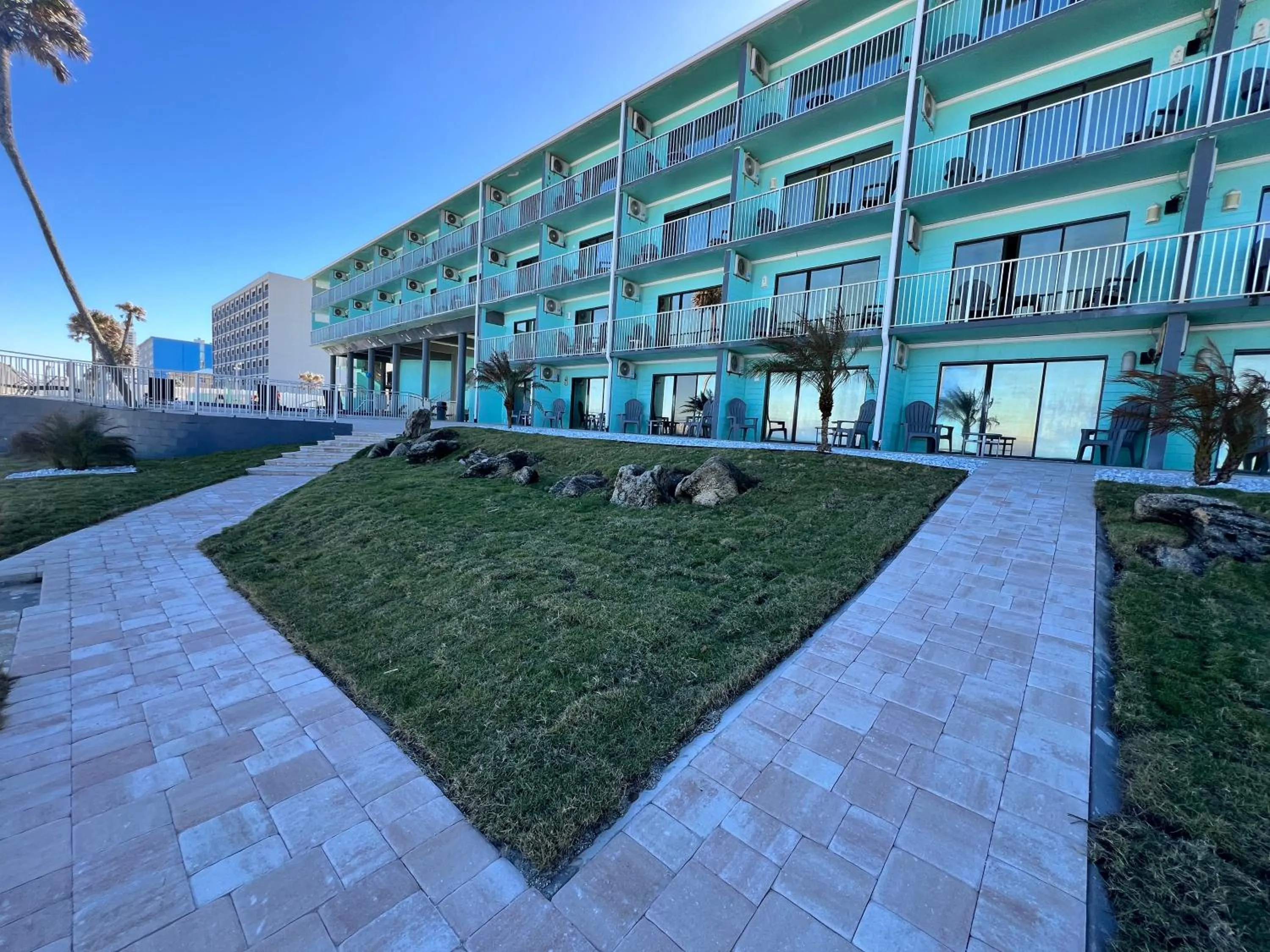 Property building in Makai Beach Lodge - NOT TAKING RESERVATIONS DUE TO HURRICANE DAMAGE Until Mid DEC