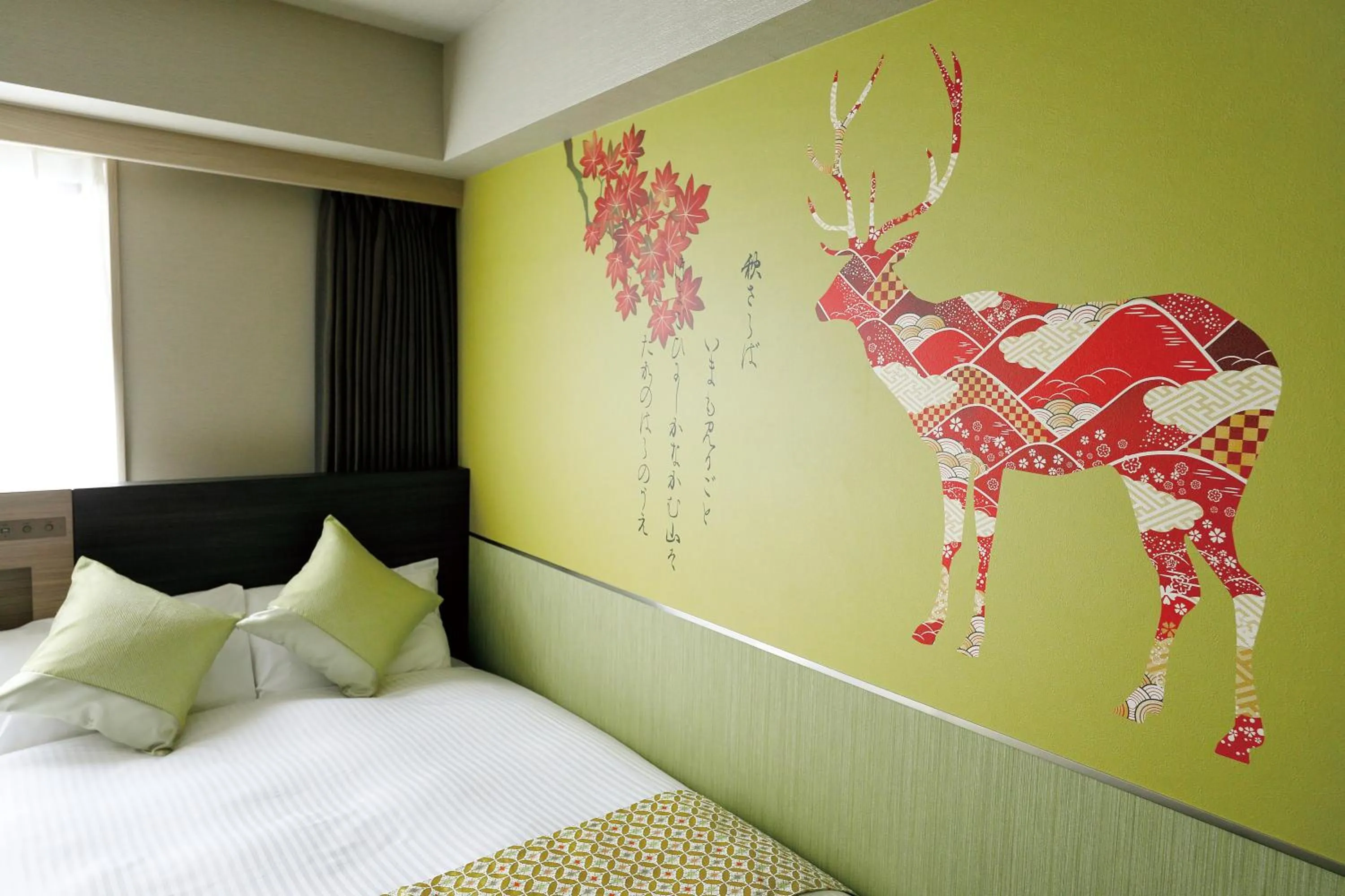 Bed in Daiwa Roynet Hotel Nara Natural Hot Spring