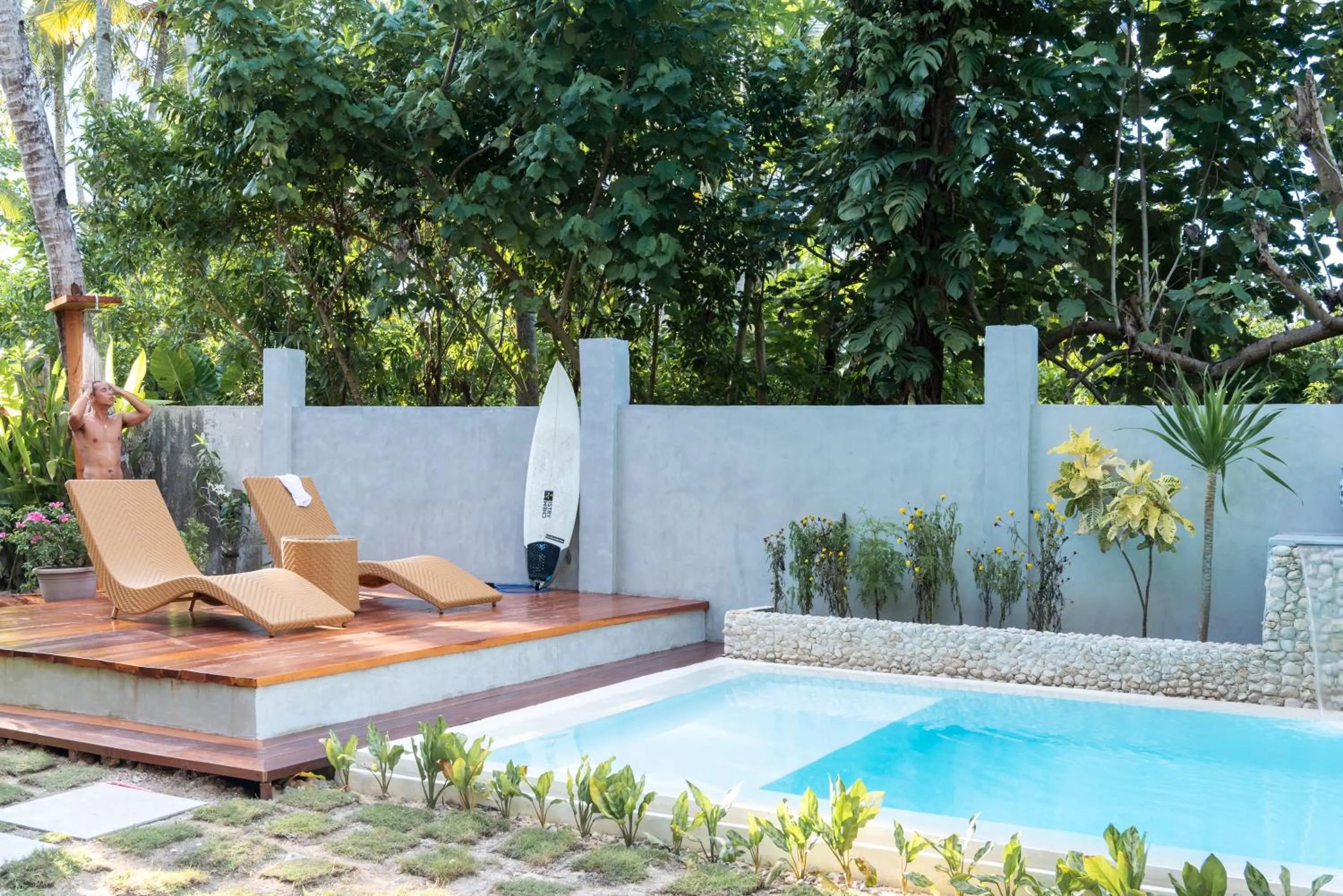 Swimming pool in Casa Bianca Siargao