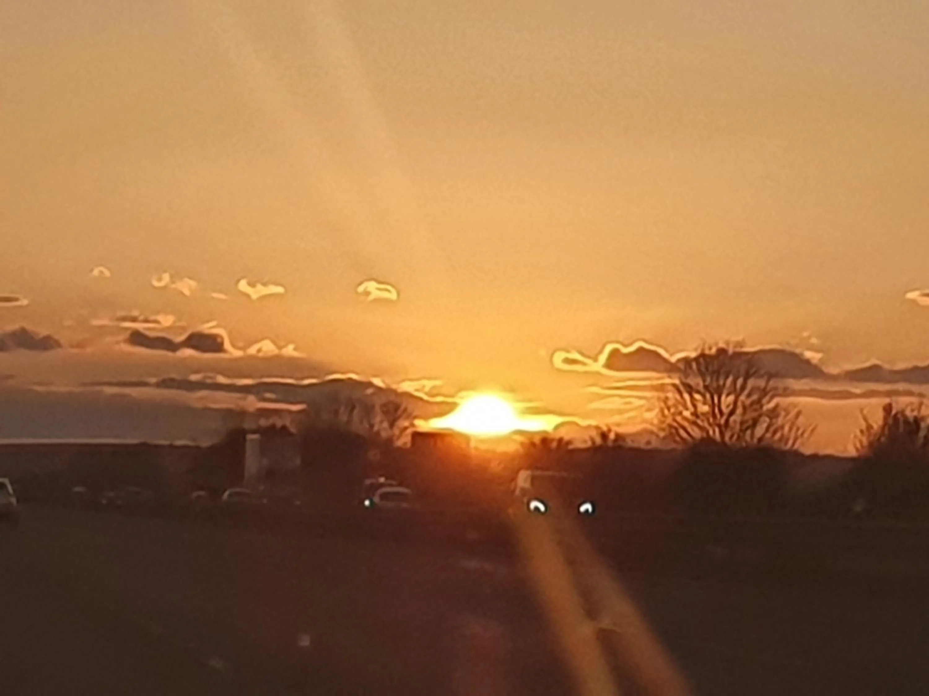 Sunset in Tafarn y Waen - Guesthouse