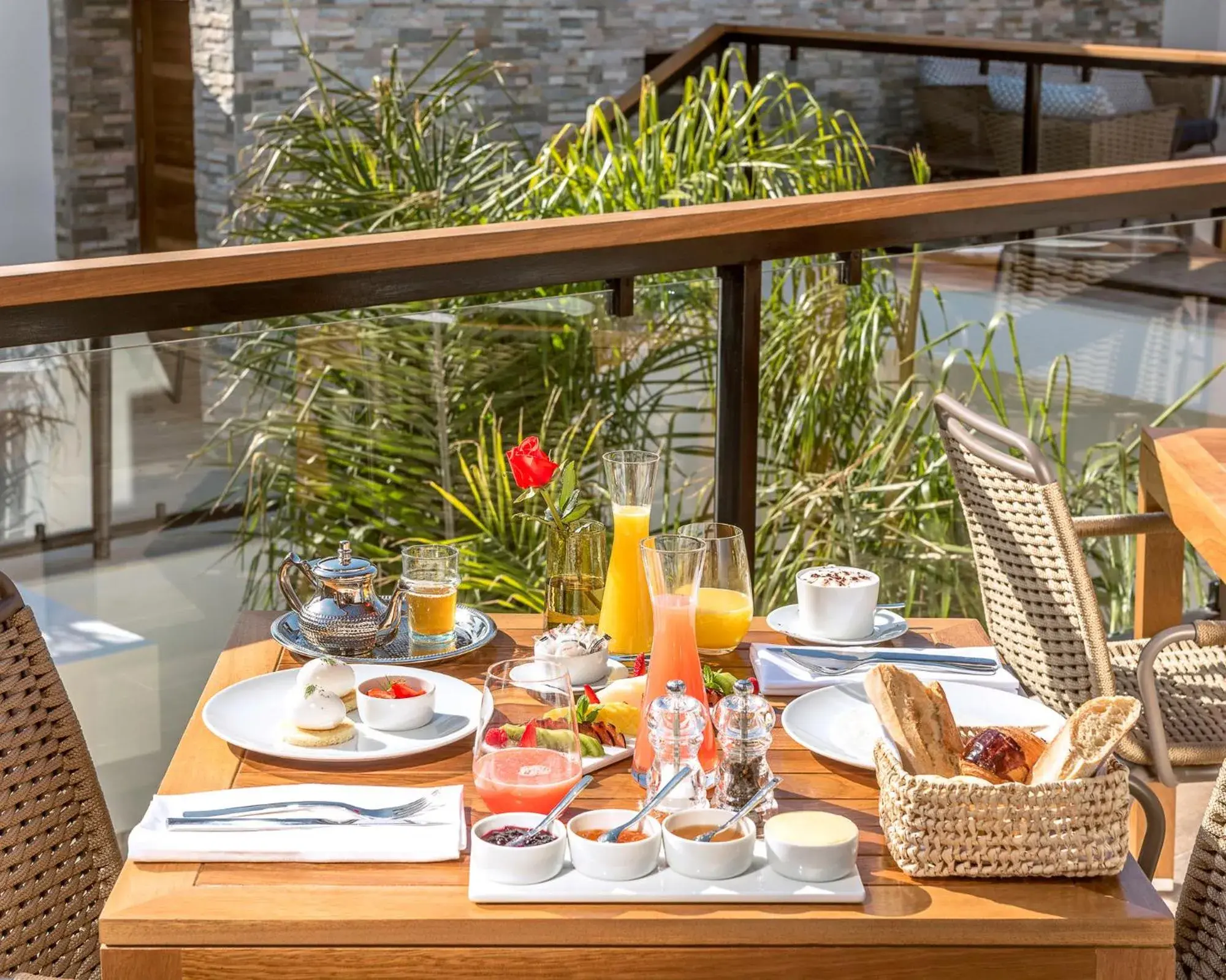 Continental breakfast in La Brillante Marrakech Continental breakfast in La Brillante Marrakech