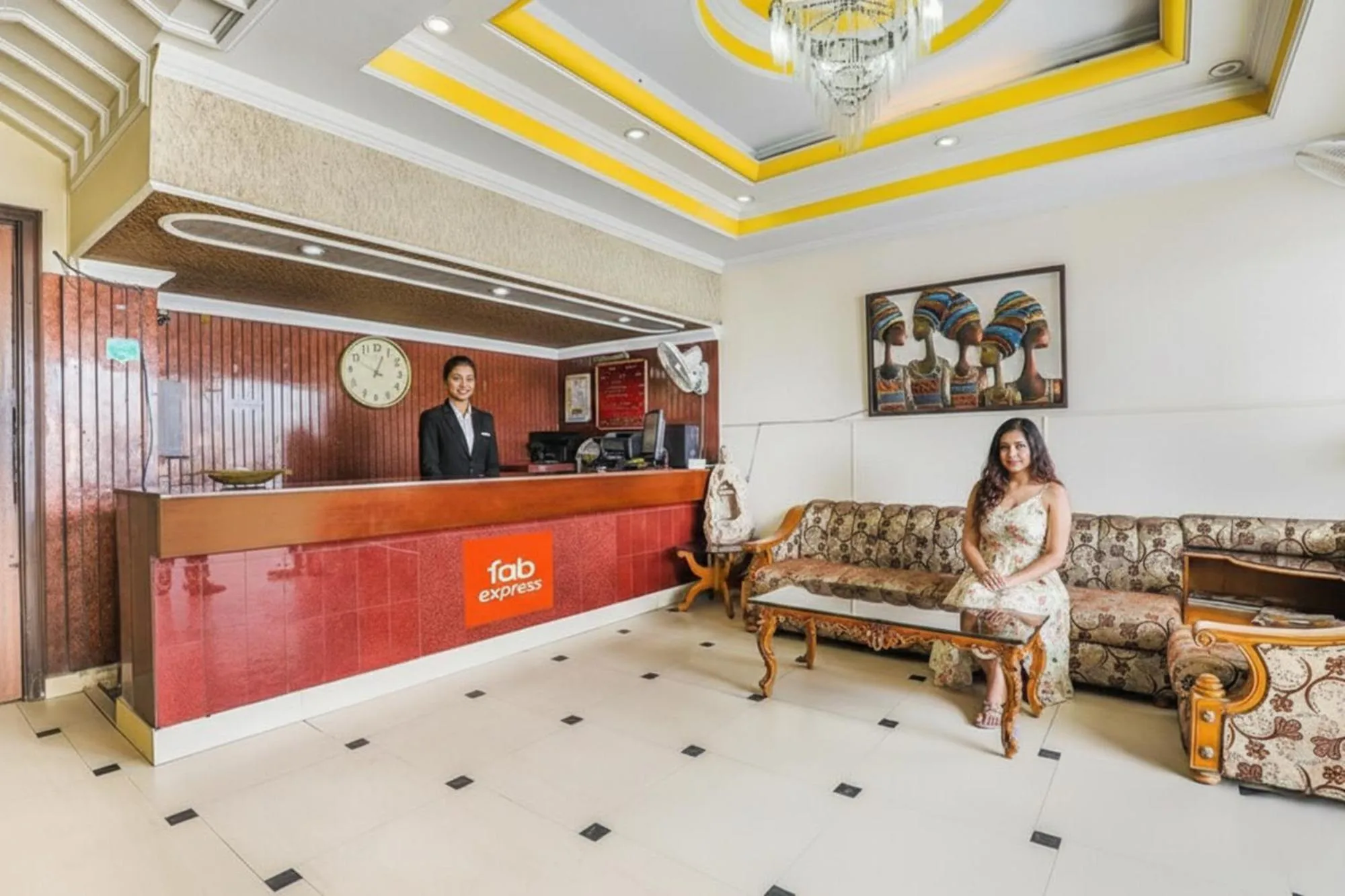 Lobby or reception in FabHotel Pramila Inn