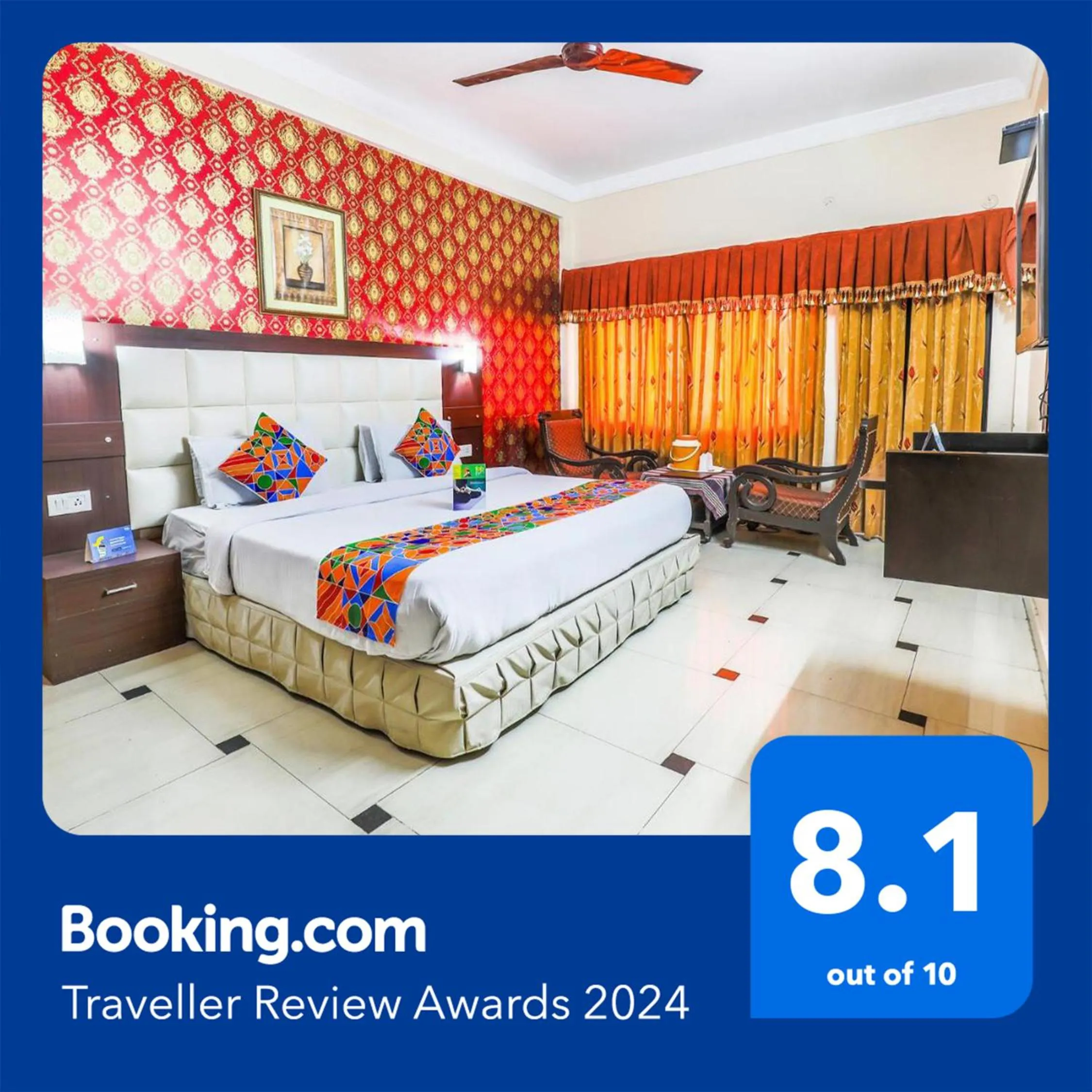 Bed in FabHotel Pramila Inn