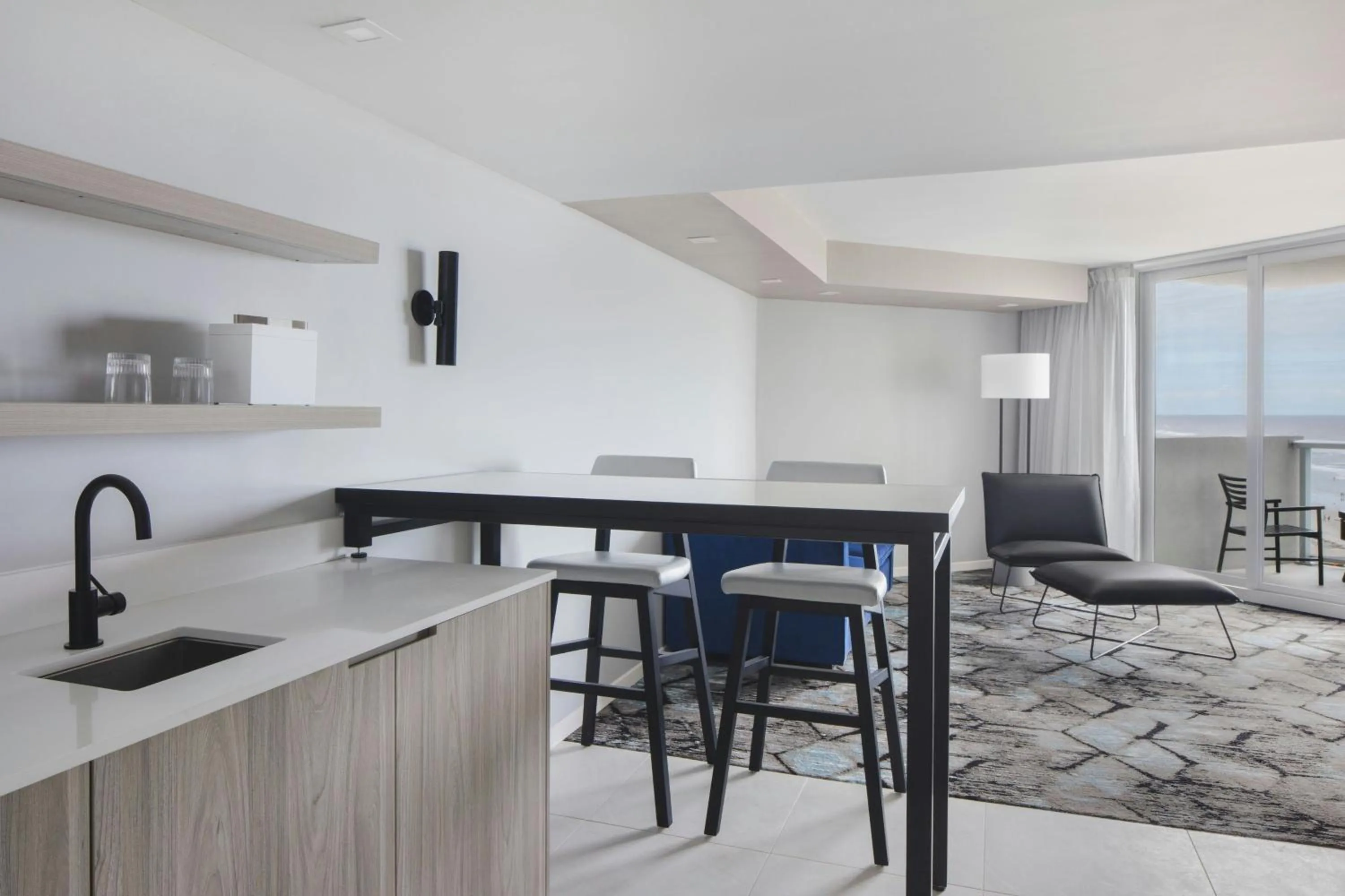 Bedroom in Renaissance Daytona Beach Oceanfront Hotel