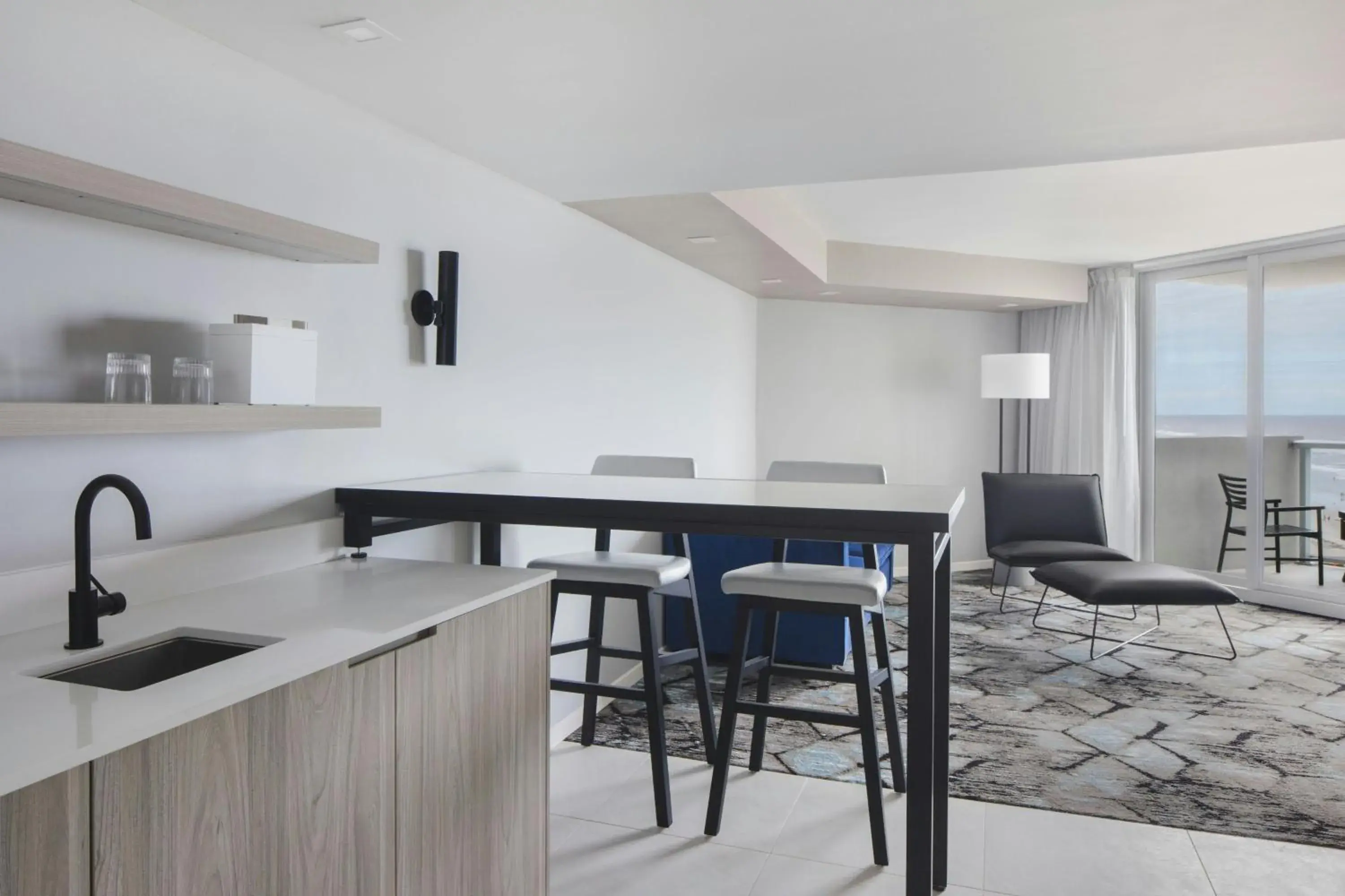 One-Bedroom King Suite with Sofa Bed, Ocean View and Balcony in Renaissance Daytona Beach Oceanfront Hotel One-Bedroom King Suite with Sofa Bed, Ocean View and Balcony in Renaissance Daytona Beach Oceanfront Hotel